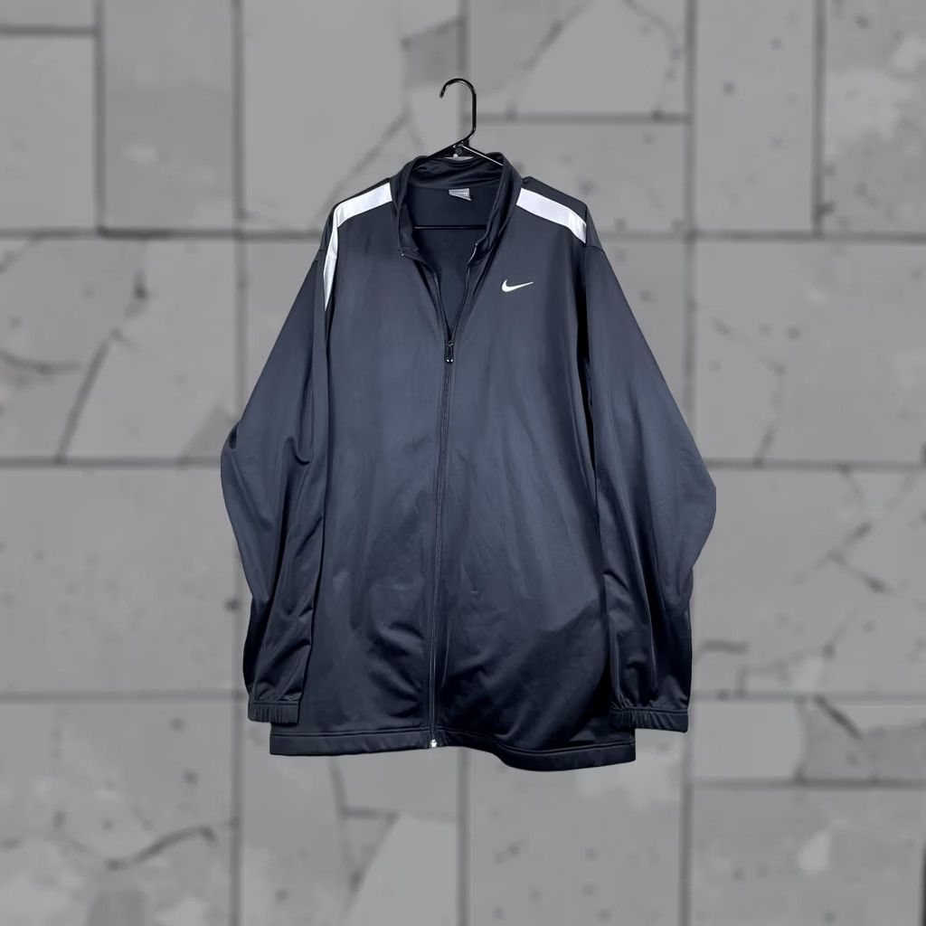 Nike Nike Track Jacket Mens 2XLT Black Full Zip Swoosh Stripe Athletic Warm Up Jacket Size US XXL / EU 58 / 5 - 1 Thumbnail
