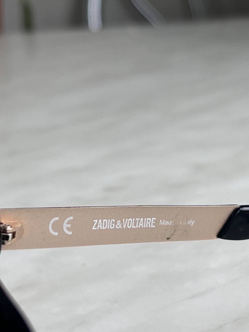 Vintage × Zadig & Voltaire Zadig & Voltaire'00s Square Black Frame Sunglasses Eyewear Size ONE SIZE - 6 Thumbnail