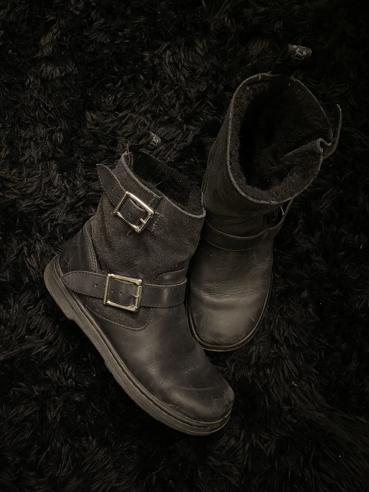 Dr. Martens Dr. Martens Gayle FL Bondage Fur Lined Boots Grailed