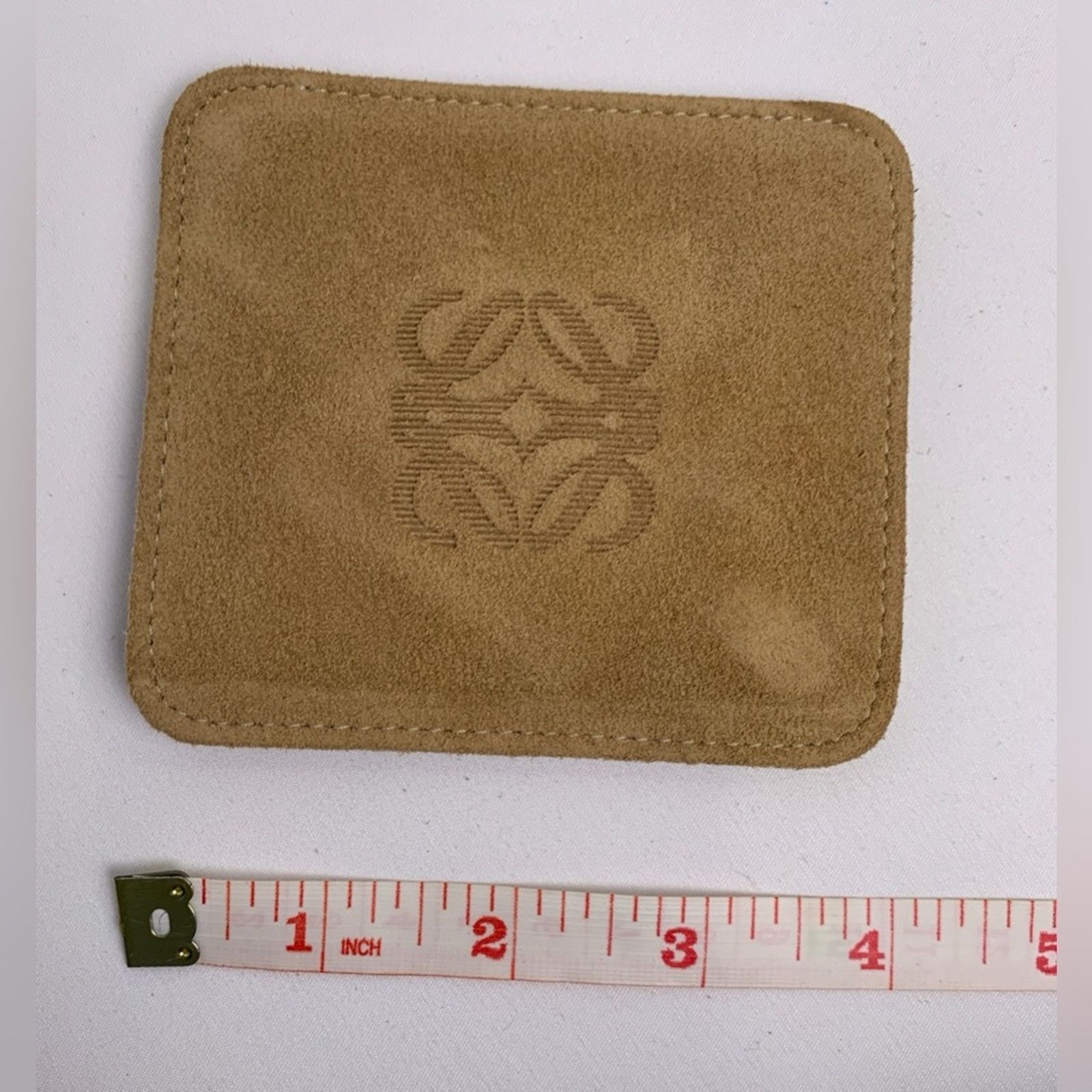 Loewe Loewe Tan Suede coin purse wallet with envelope Size ONE SIZE - 9 Thumbnail