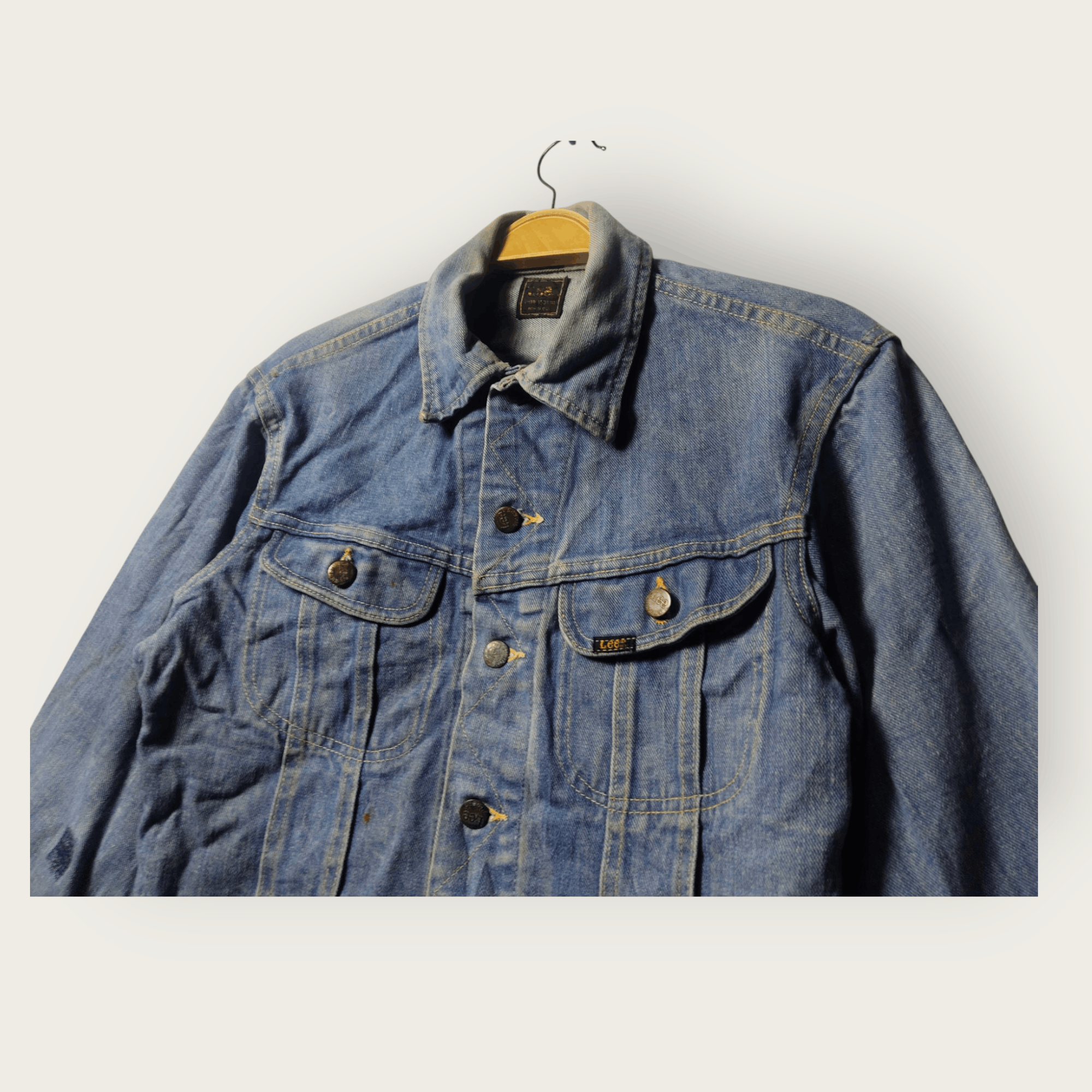 Lee × Vintage Vtg. 70's Lee Riders Sanforized Denim Jacket Size US S / EU 44-46 / 1 - 3 Thumbnail