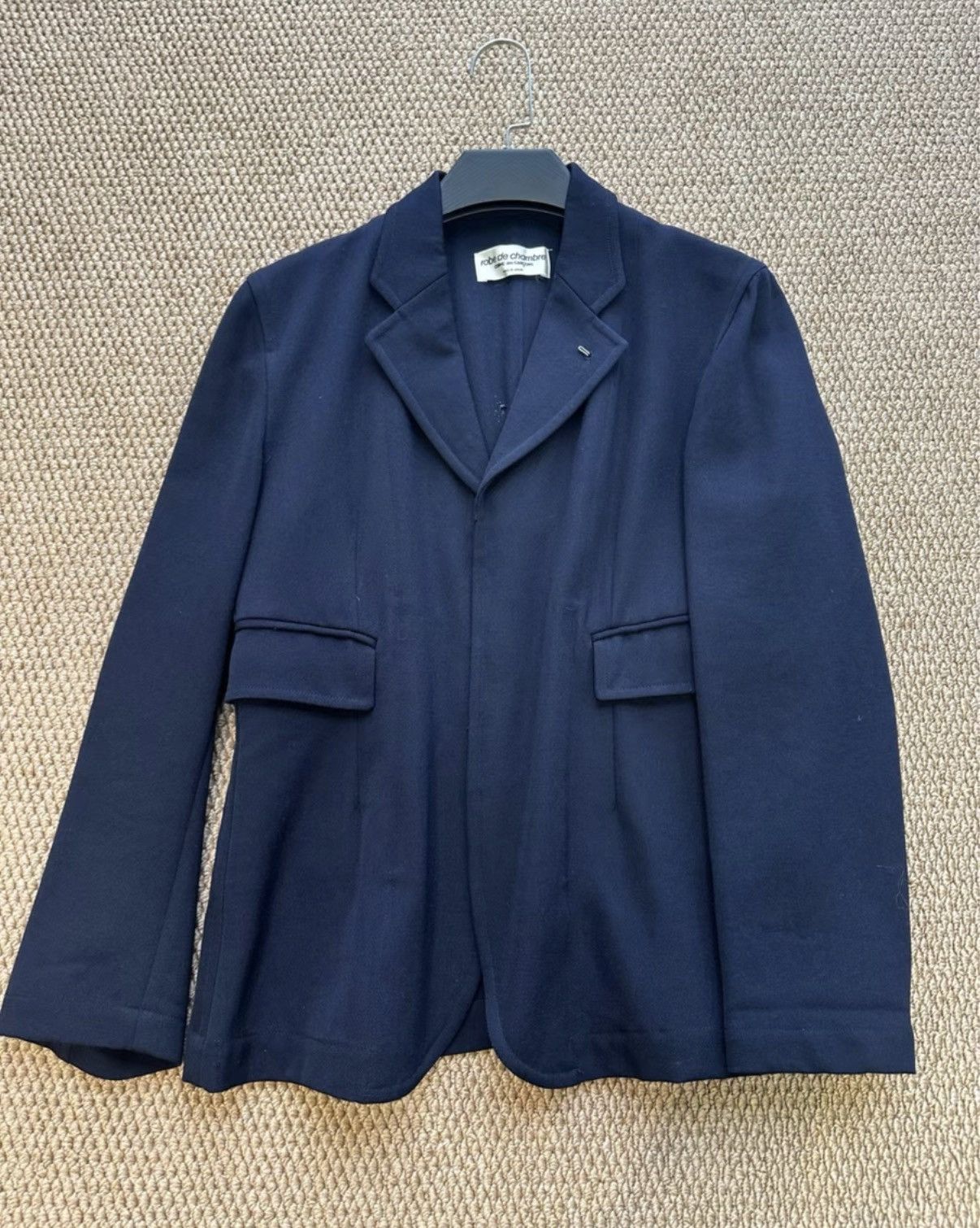 Comme des Garcons Comme des Garçons robe de chambre Navy 100% Wool Blazer K23 Size US M / EU 48-50 / 2 - 1 Thumbnail