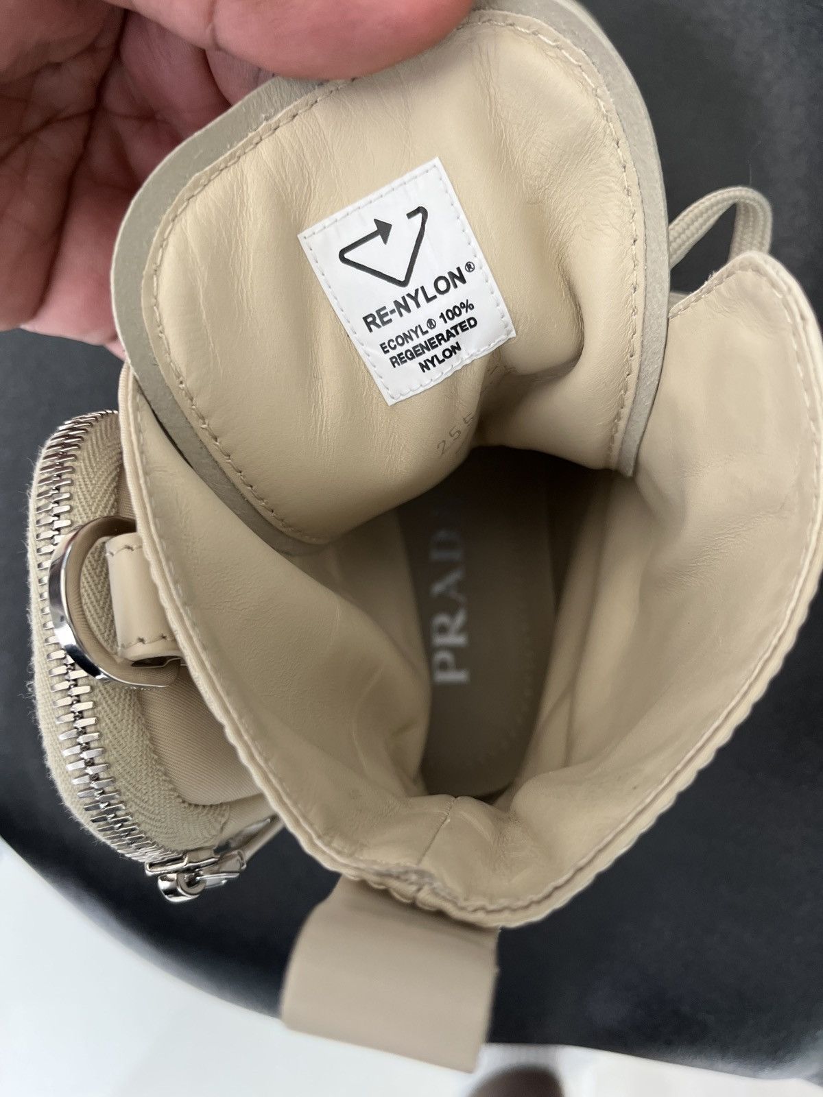 Prada Monolith pouch-detail leather boots Size US 7.5 / IT 37.5 - 8 Thumbnail