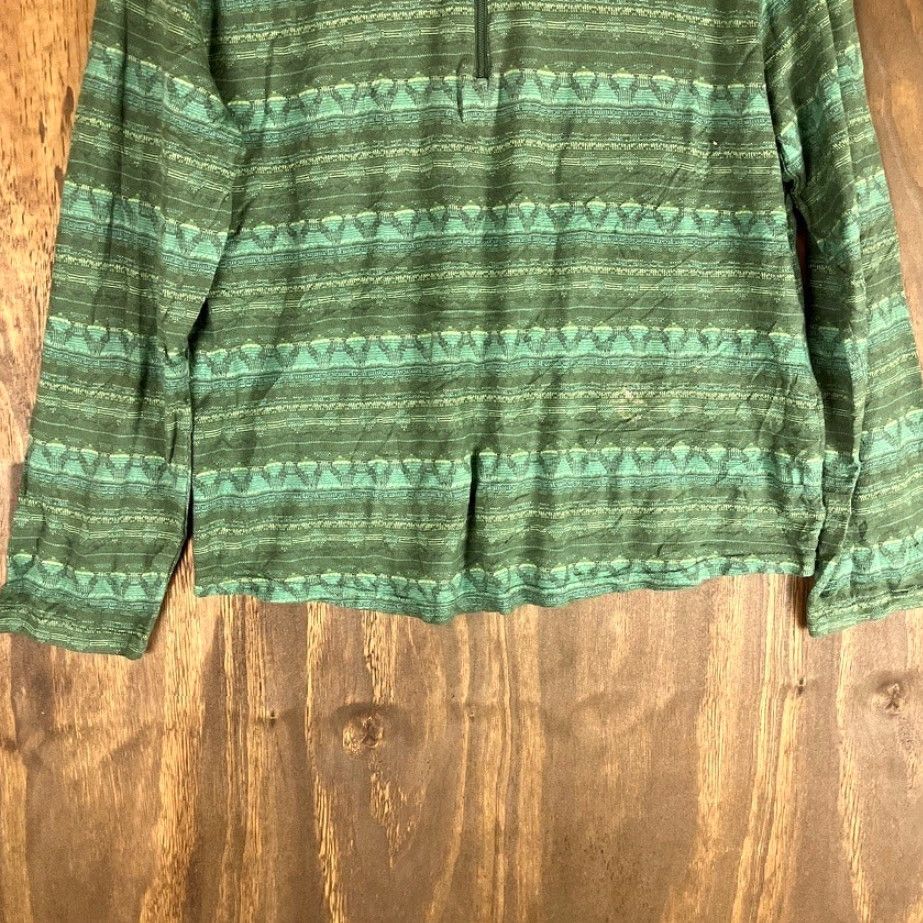 Vintage Woolrich Jacket Green 1/4 Zip Long Sleeve 100% Cotton Pullover Medium Women Casual Outdoor Modern Mtryside Outdoors Mens? Wait. Size M / US 6-8 / IT 42-44 - 3 Thumbnail