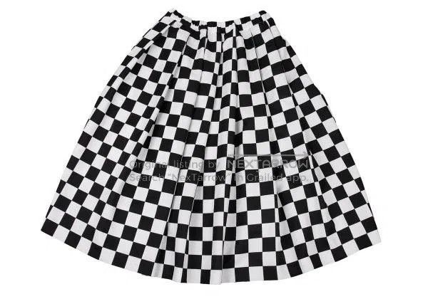 Comme des Garcons Comme Des Garcons size S Black and White Vintage Plaid Ple Size 23" - 2 Thumbnail