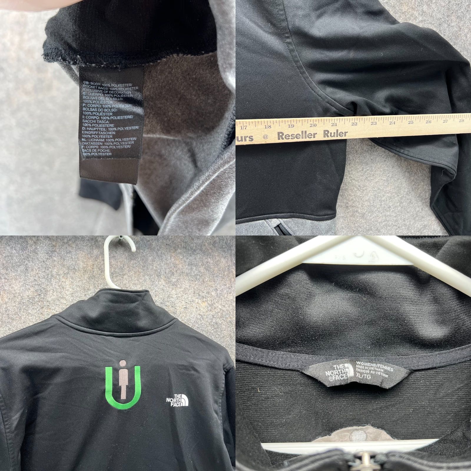 The North Face The North Face Jacket Womens XL Fleece Lined Black Gray Full Zip Outdoor TNF Size XL / US 12-14 / IT 48-50 - 8 Thumbnail