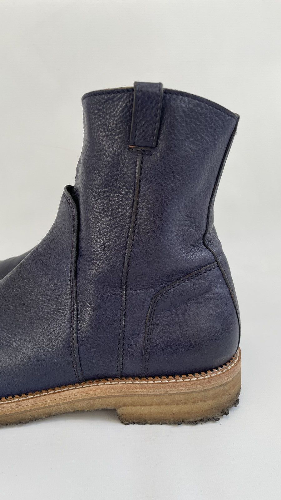 Maison Margiela Dark Blue Leather ‘Engineer Boots’ Size US 10 / EU 43 - 6 Thumbnail