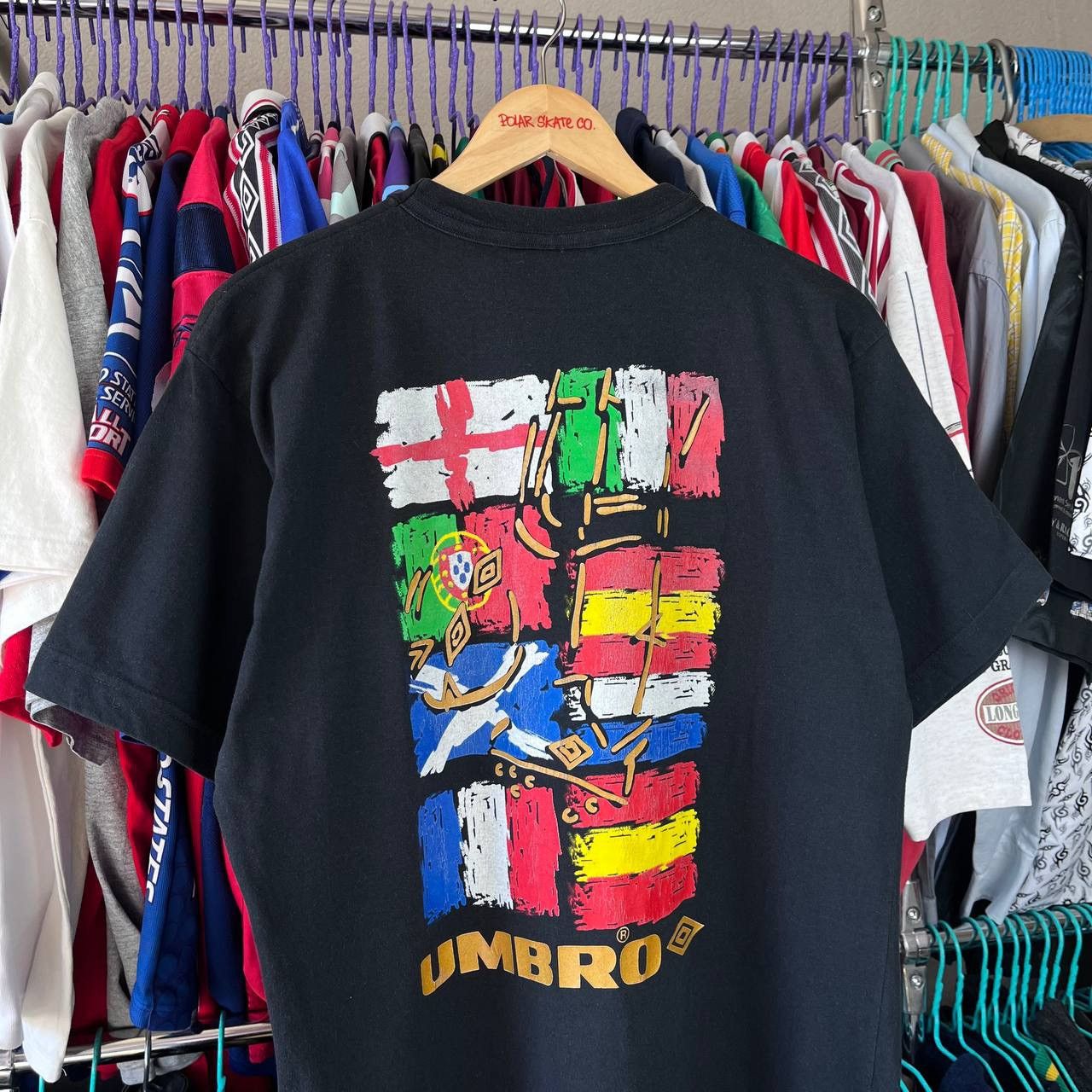 Vintage Vintage 1996 Umbro UEFA Euro England Football T Shirt Size US M / EU 48-50 / 2 - 1 Thumbnail