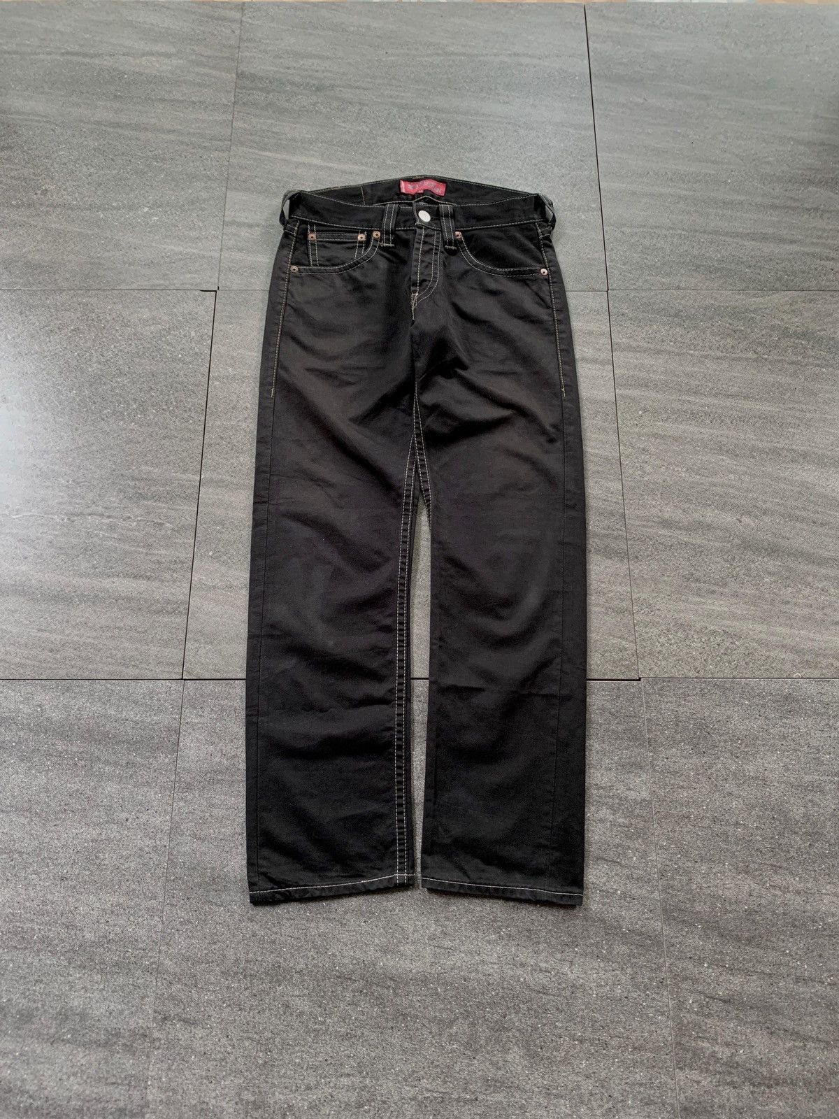 Junya Watanabe × Levi's FREE TAX! Contrast Stitching Straight Denim Jeans Size US 31 - 1 Thumbnail