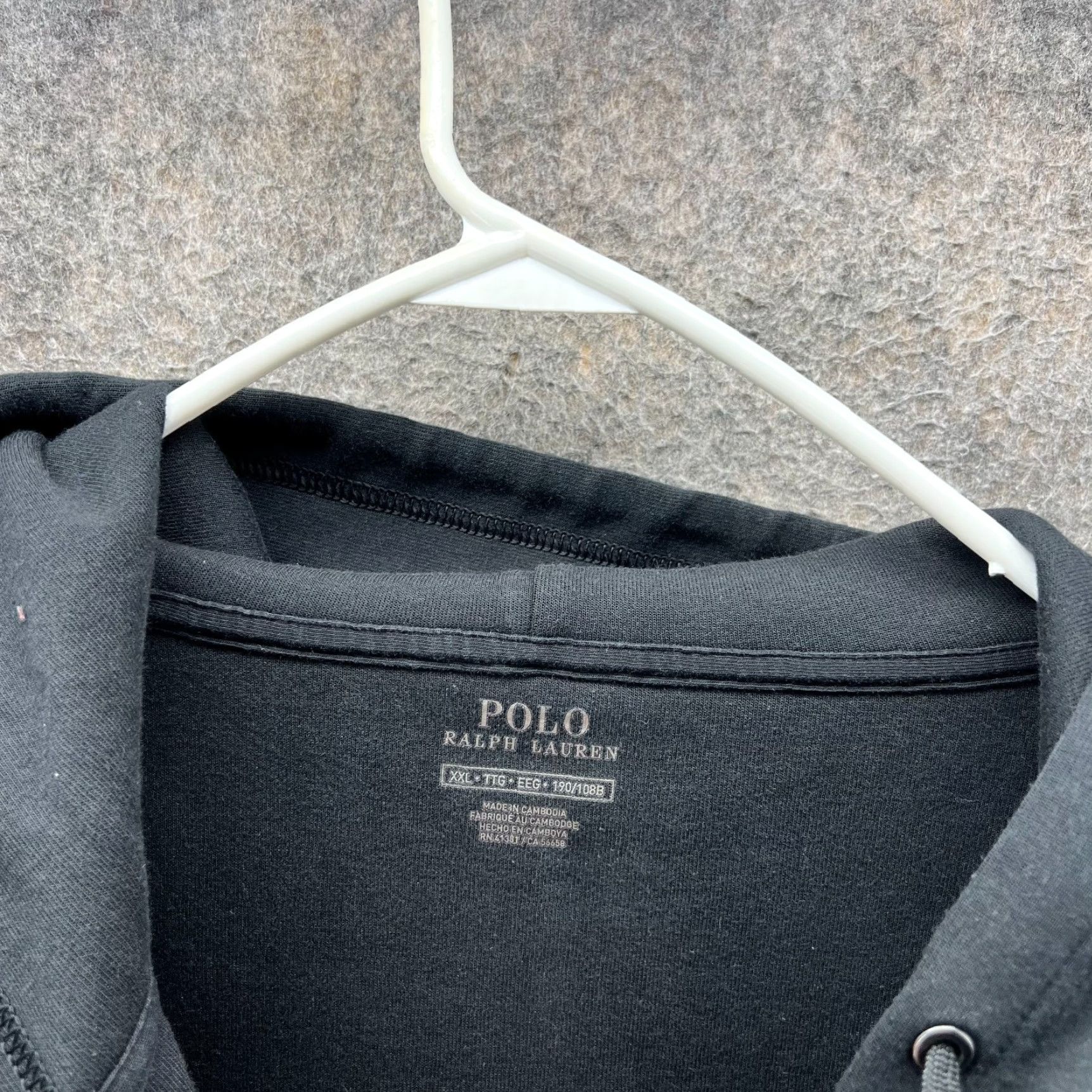 Polo Ralph Lauren VINTAGE Polo Ralph Lauren Hoodie Mens 2XL Black Full Zip Sweatshirt Double Knit Performance Size US XXL / EU 58 / 5 - 7 Thumbnail