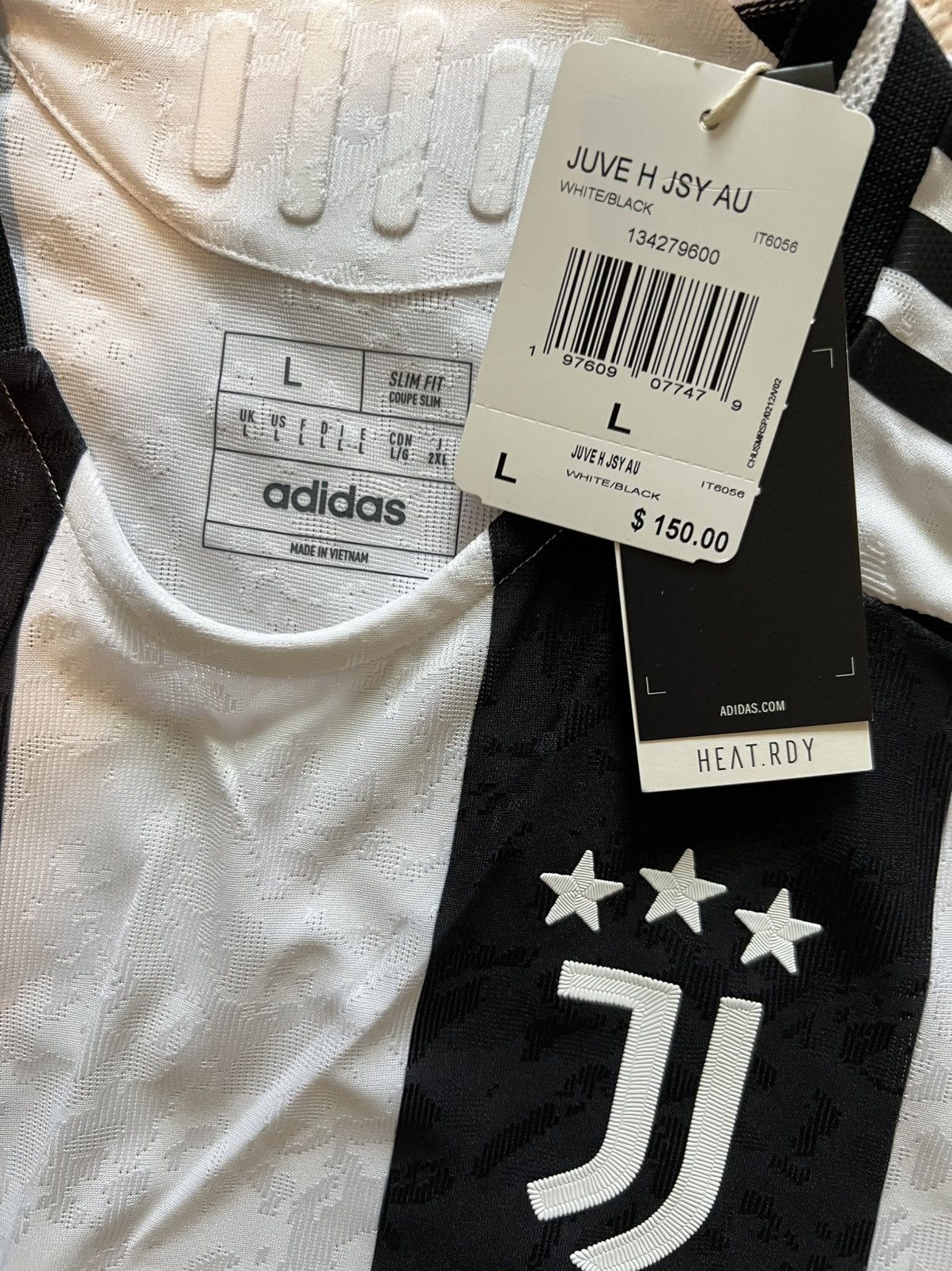 Adidas Adidas 24/25 Juventus FC Home Authentic Soccer Jersey Size US L / EU 52-54 / 3 - 6 Thumbnail