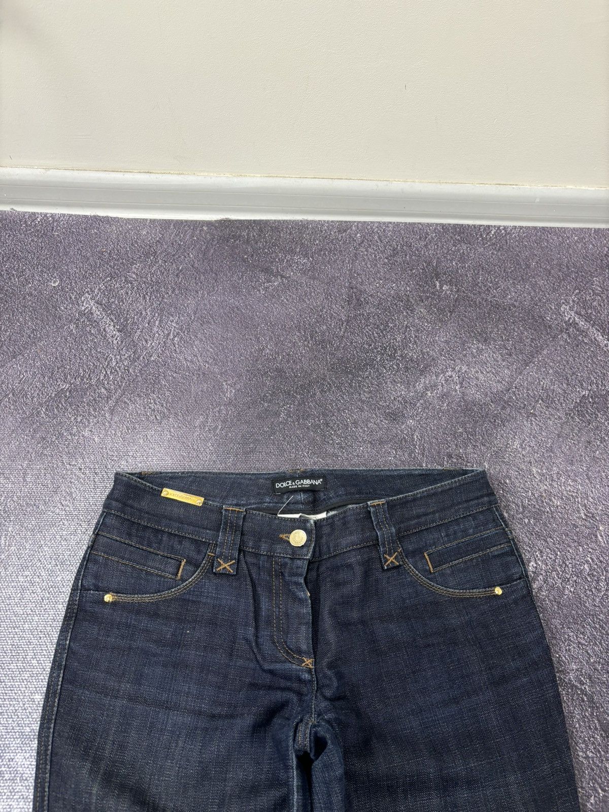 Dolce & Gabbana Dolce & Gabbana Women’s Zip Luxury Avant Garde Tapered Jeans Size 27" / US 4 / IT 40 - 14 Thumbnail