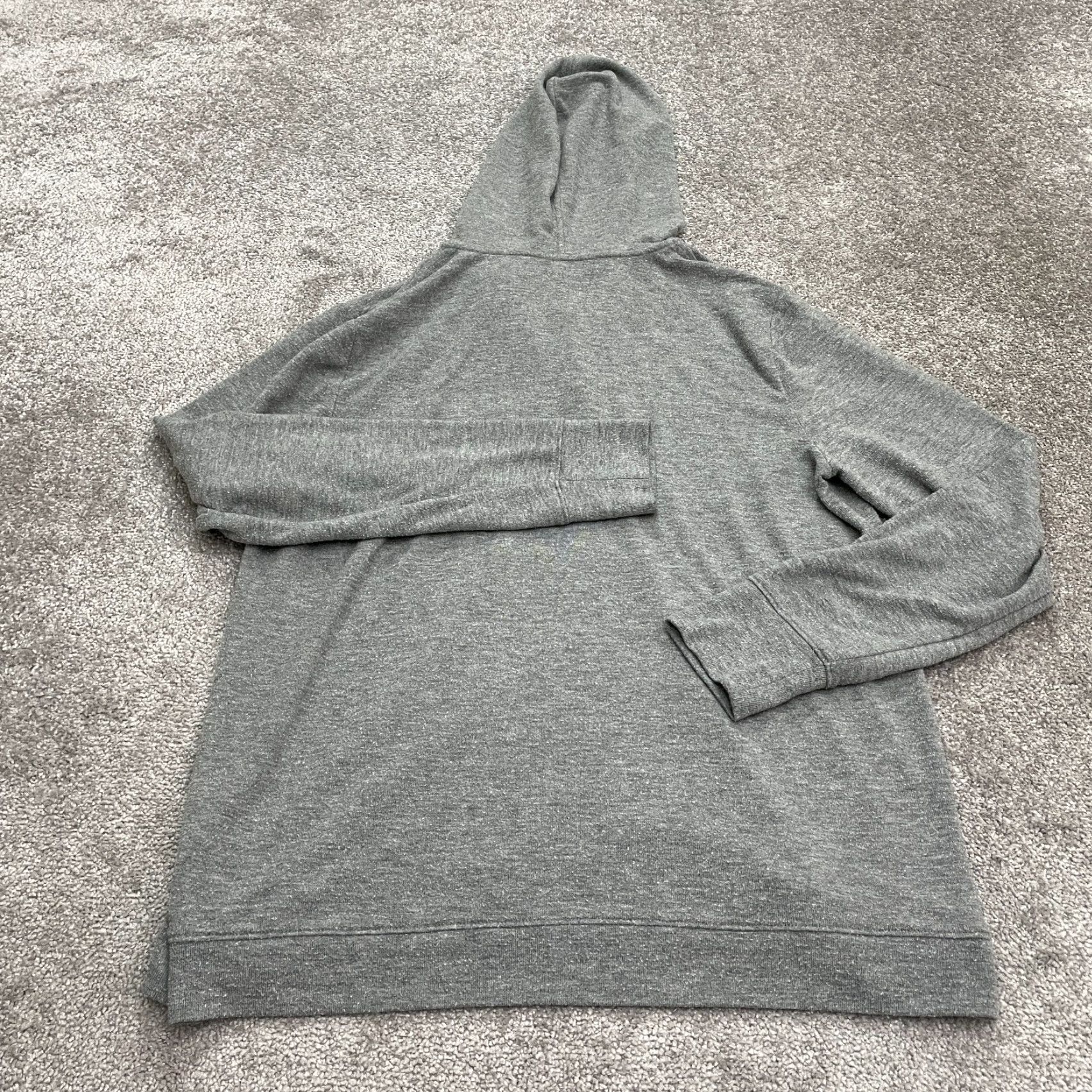 Lands' End Lands' End Hoodie Sweatshirt Women Large Gray Drawstring Pullover Casual Outdoor Size L / US 10 / IT 46 - 3 Thumbnail