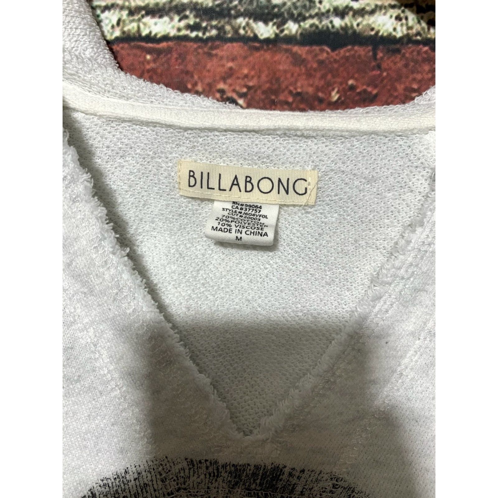Billabong Billabong Women's Hooded Sweater California Love Hoodie M Gray Pullover Activewear Ladies Love 90s Theme Womens Size M / US 6-8 / IT 42-44 - 2 Thumbnail