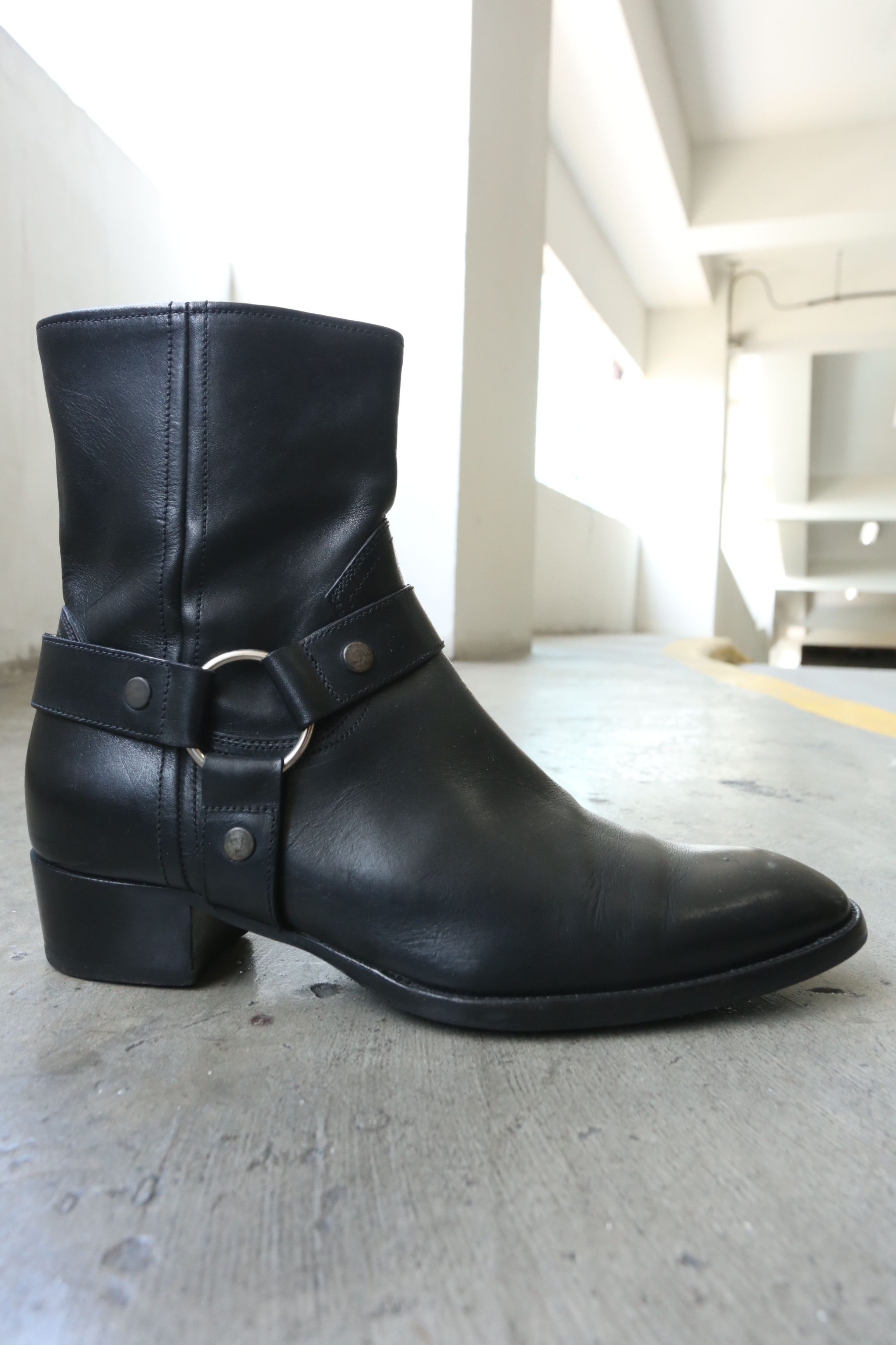 Hedi Slimane × Saint Laurent Paris SLP - Hedi Slimane - F/W 14 - Wyatt Harness Boots Size US 9 / EU 42 - 2 Thumbnail