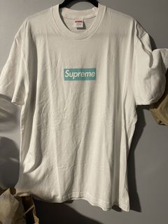 Size XXL - Supreme x Tiffany & Co. Box Logo T-Shirt Limited