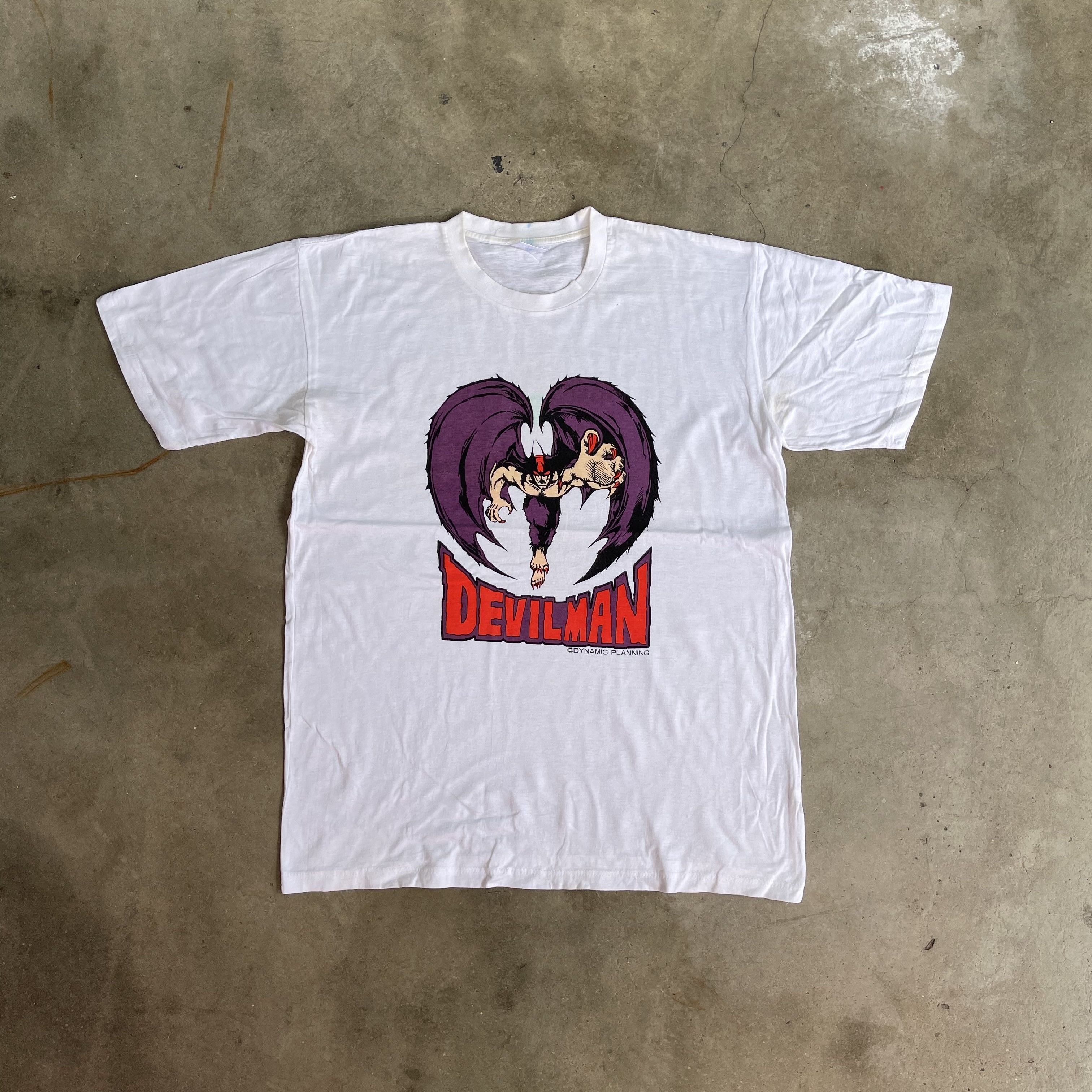 Anime Vintage Devilman T-shirt Anime Tee Size US M / EU 48-50 / 2 - 1 Thumbnail
