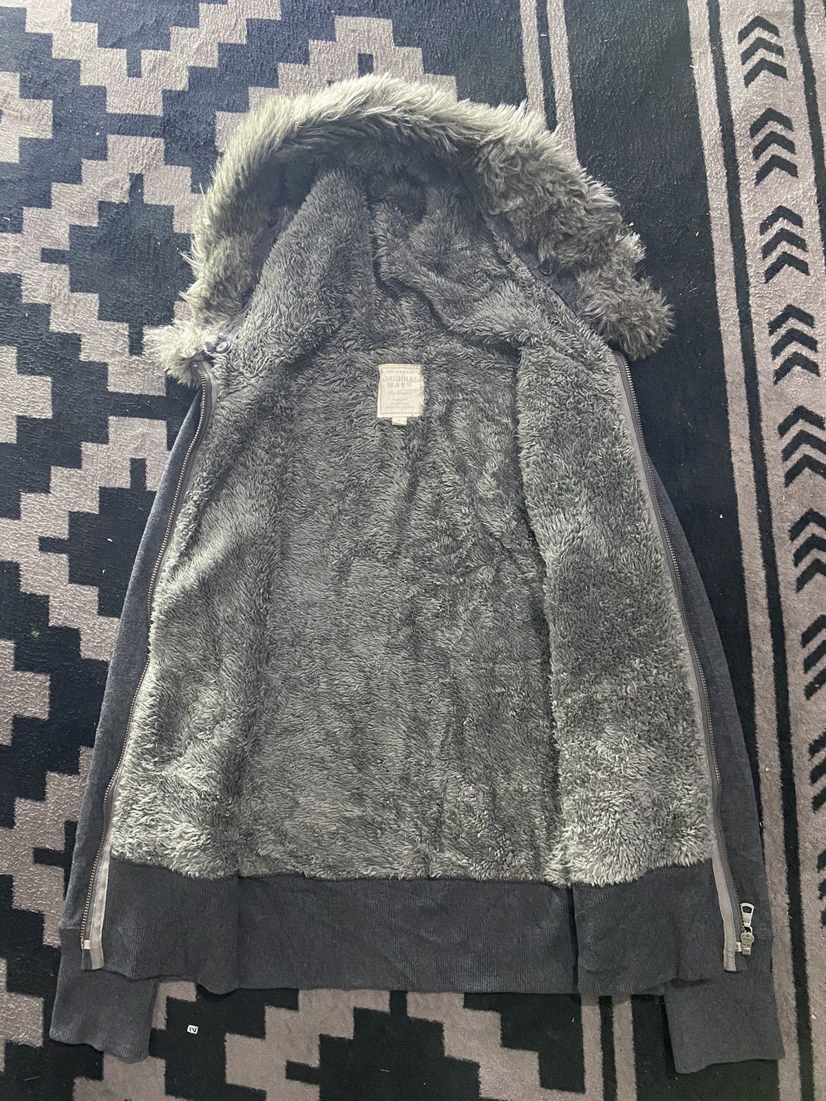 Hysteric Glamour Original wash uniqlo faux fur hoodie Size US M / EU 48-50 / 2 - 2 Thumbnail