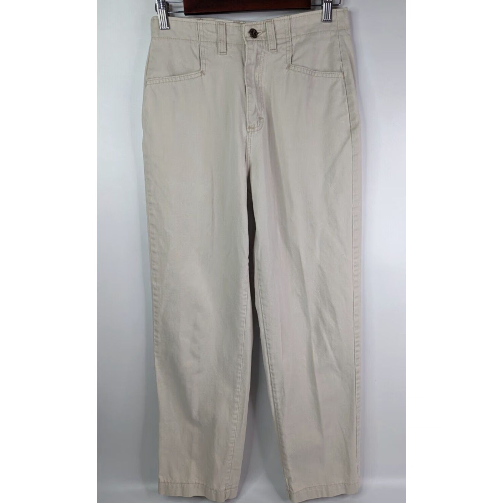 Lee VINTAGE Lee Riders Beige Women's Pants High Waist Size 6 Union Made in USA Size 28" / US 6 / IT 42 - 2 Thumbnail