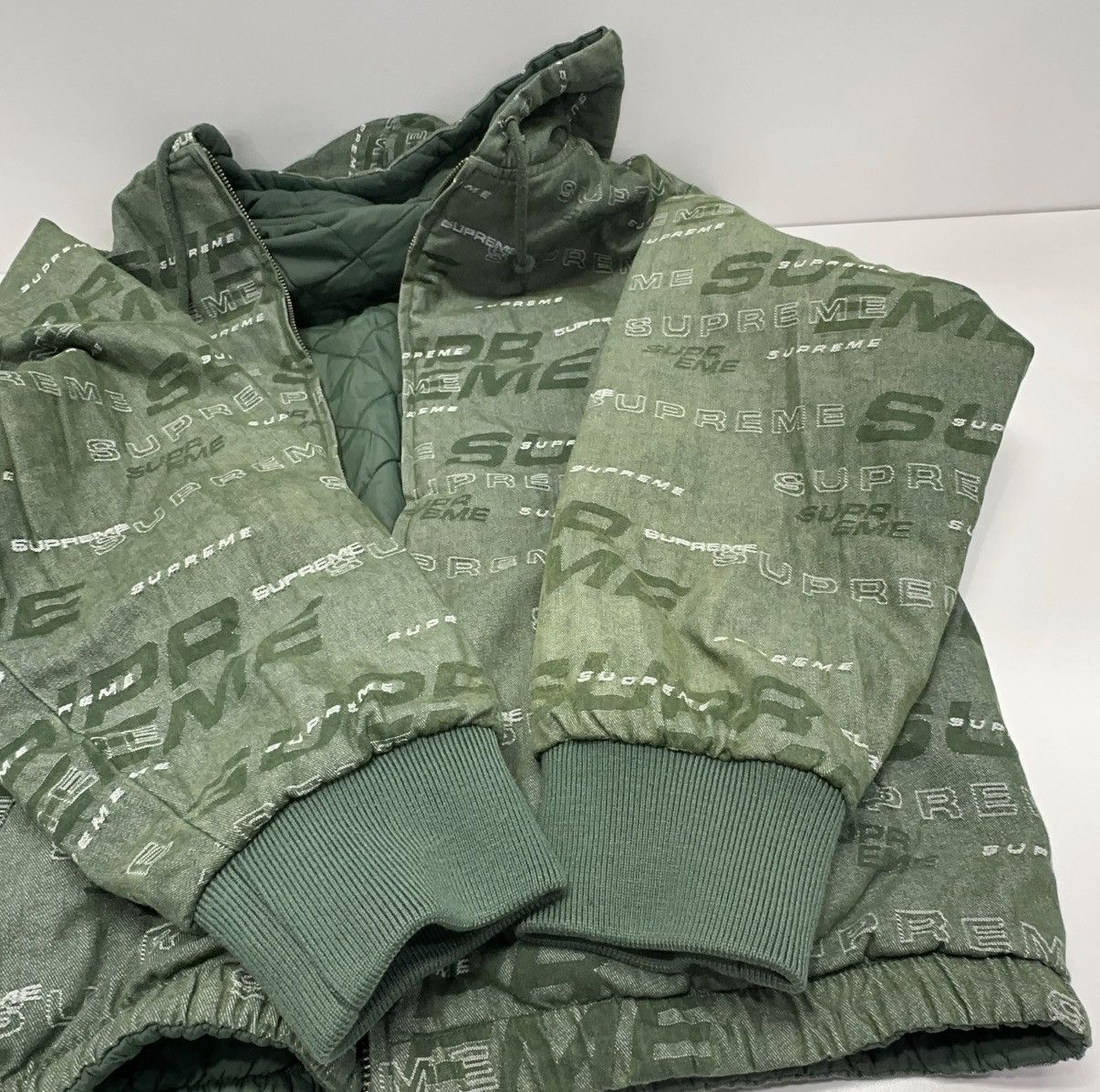 Supreme Supreme FW19 Reversible Dimensions Logo Denim Work Jacket Size US L / EU 52-54 / 3 - 7 Thumbnail