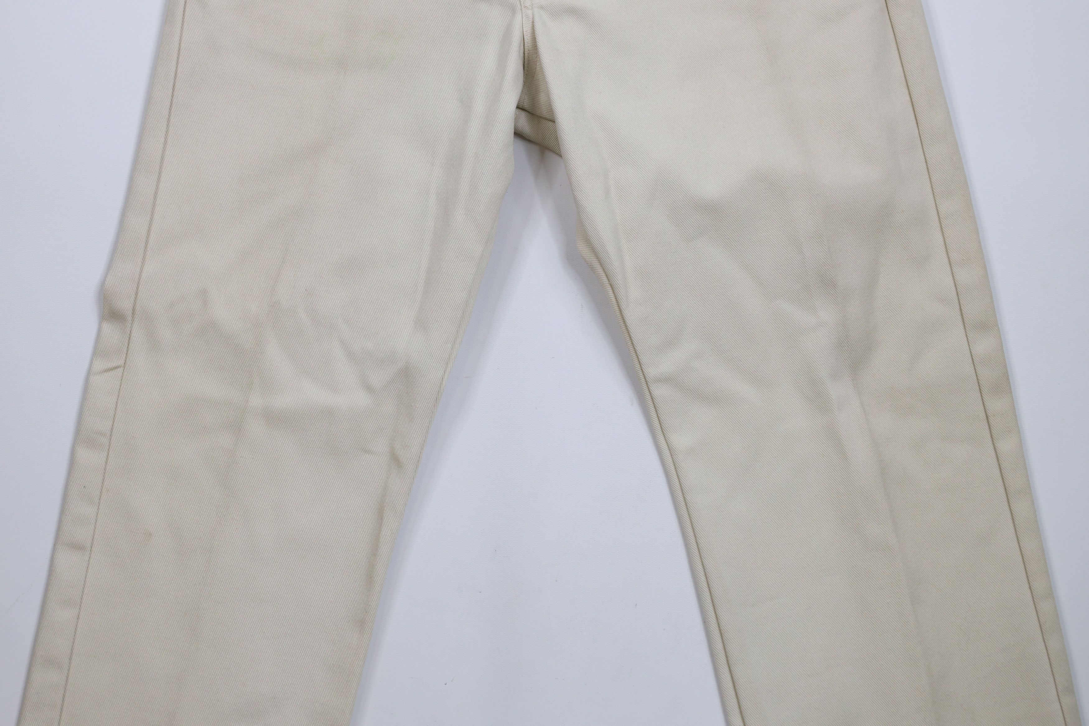 Lee × Vintage Vintage 90s Lee Flared Wide Leg Denim Jeans Beige USA Size US 34 / EU 50 - 3 Thumbnail