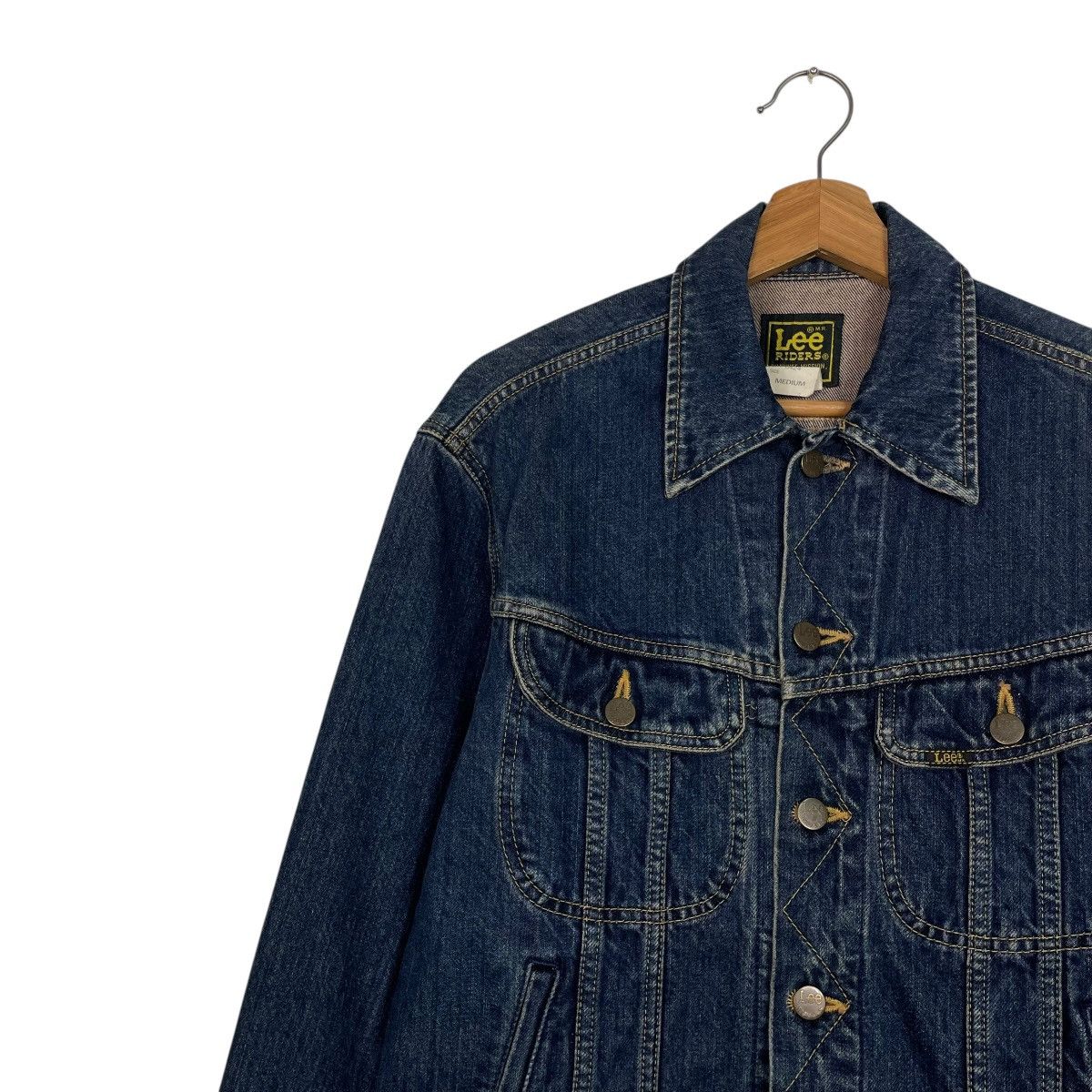 Lee Vintage 70s Lee Rider Denim Trucker Jacket Size US S / EU 44-46 / 1 - 6 Thumbnail