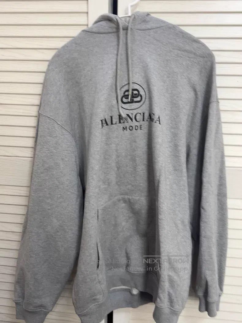 Balenciaga Balenciaga Gray Hooded Sweatshirt Size US XS / EU 42 / 0 - 1 Thumbnail