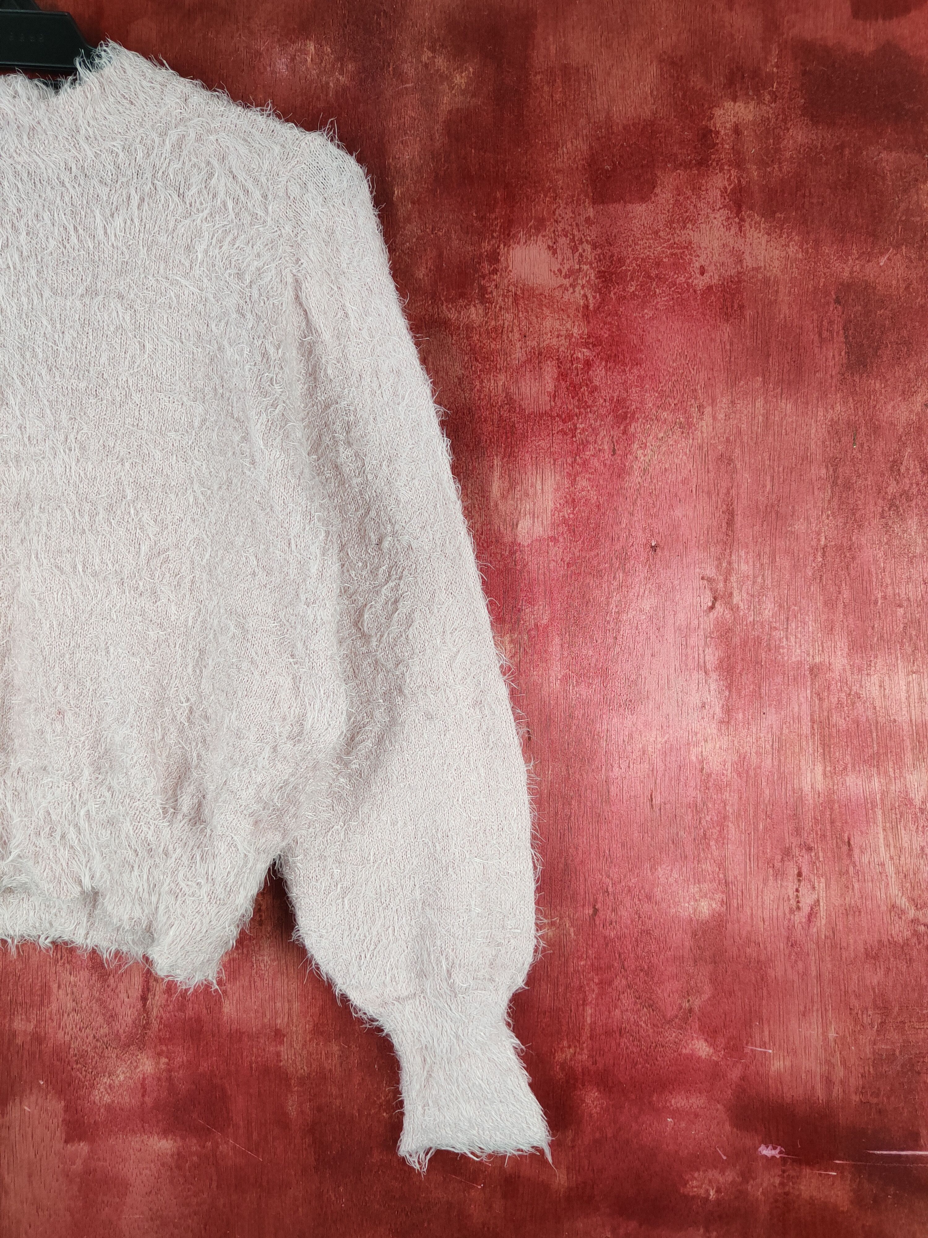 Japanese Brand × Vintage Earth Music & Ecology Pink Fur Mohair Knitwear Size M / US 6-8 / IT 42-44 - 5 Thumbnail