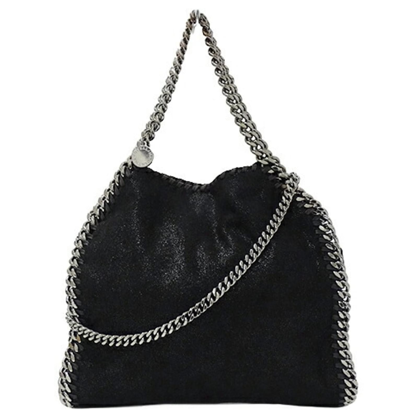 Stella McCartney o1s22i1n1024 Size: OS / 3 Chain Falabella Tote Bag in Black Size ONE SIZE - 1 Thumbnail