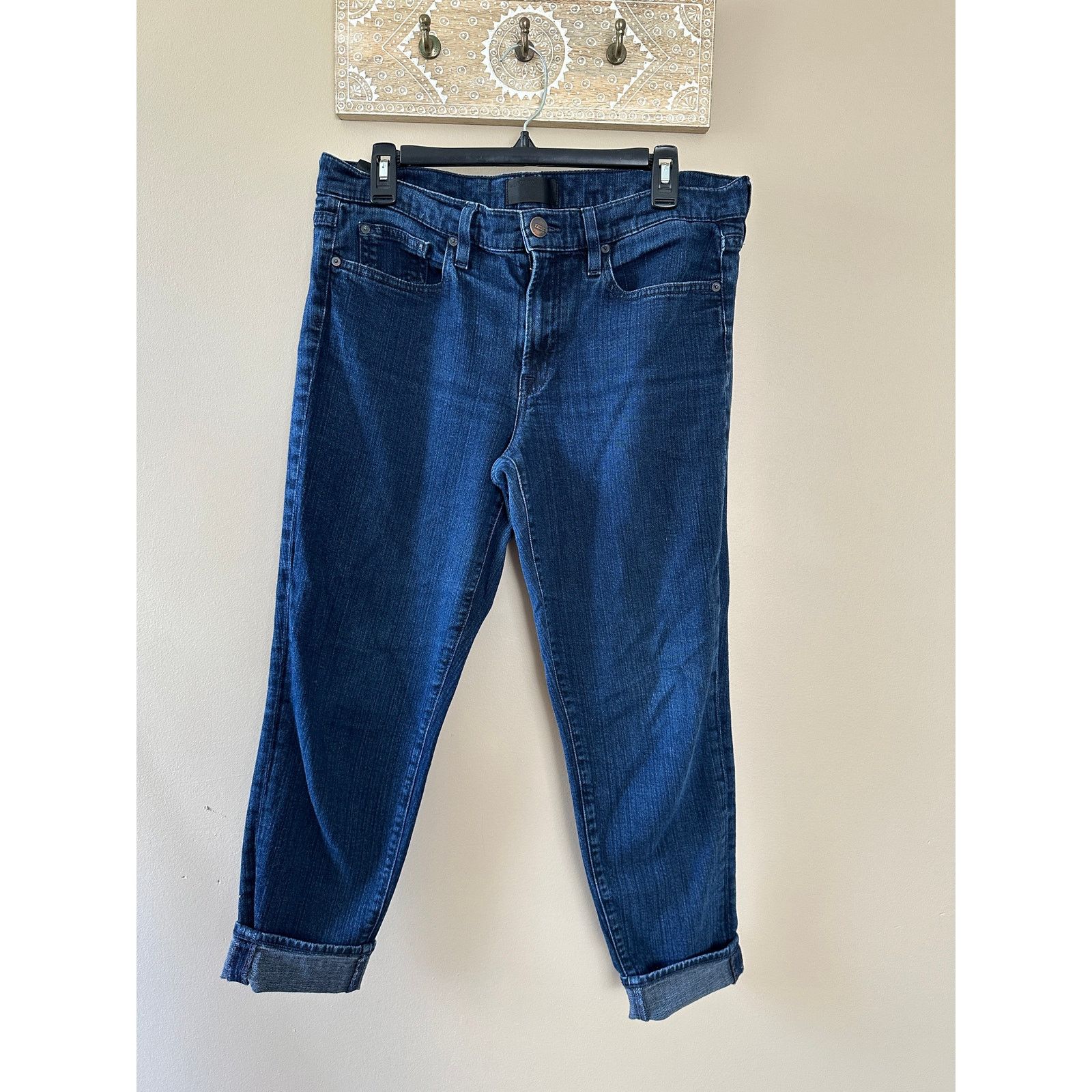 Vince Vince. Dark Blue Denim Mason Relaxed Roll Jeans 30 Size 30" / US 8 / IT 44 - 2 Thumbnail