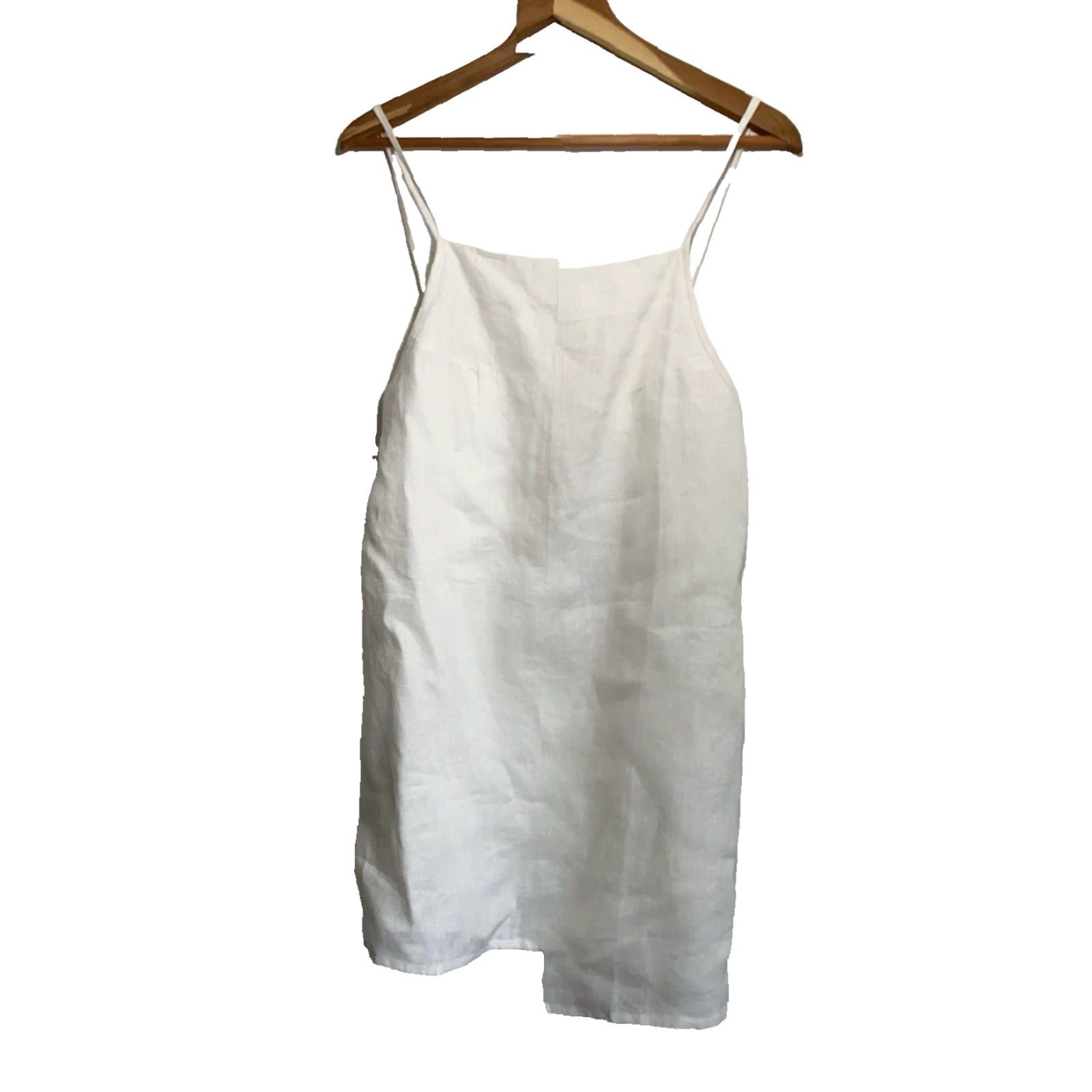 Vintage AURA The Label Linen Tank White Boho NWT Women's L Shirt Tank Bohemian Breathable Lightweight Size L / US 10 / IT 46 - 2 Thumbnail