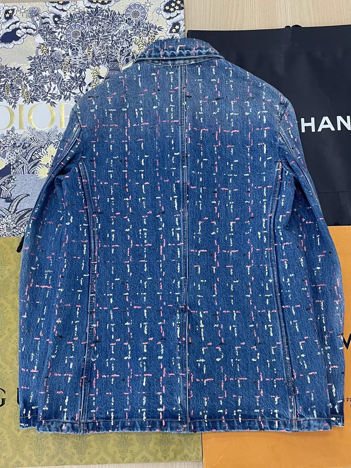 Chanel Chanel Colorful Sequin Denim Jacket 40 Size M / US 6-8 / IT 42-44 - 3 Thumbnail