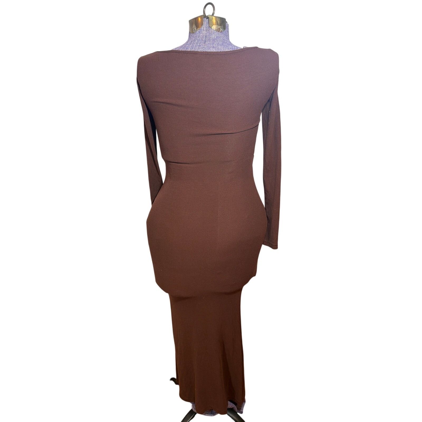 Other oh polly m chocolate bodycon jude ribbed modal long sleeve Size M / US 6-8 / IT 42-44 - 3 Thumbnail