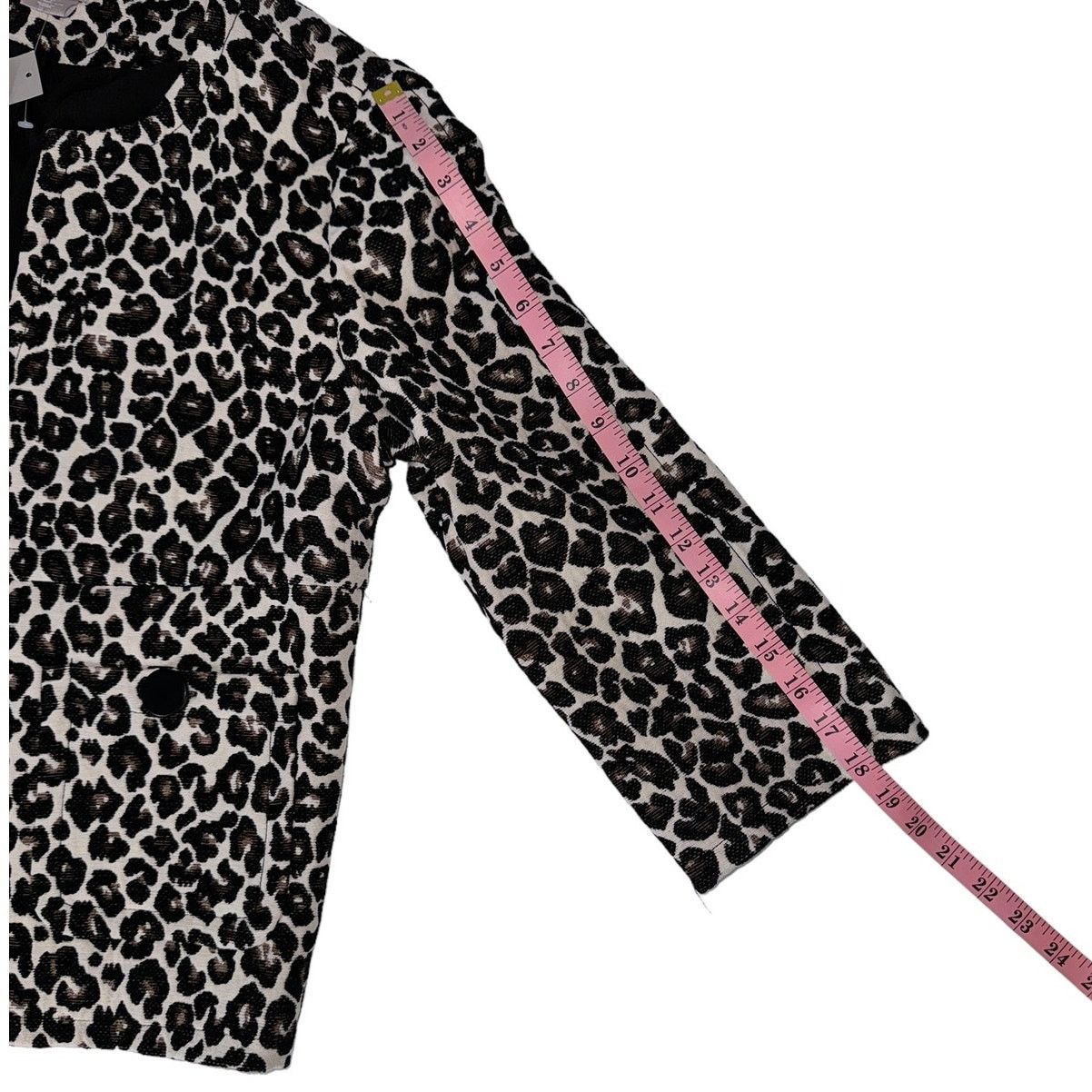 Chicos Chico’s Animal Print Jacquard Jacket Medium NWT Button Front Size M / US 6-8 / IT 42-44 - 12 Thumbnail