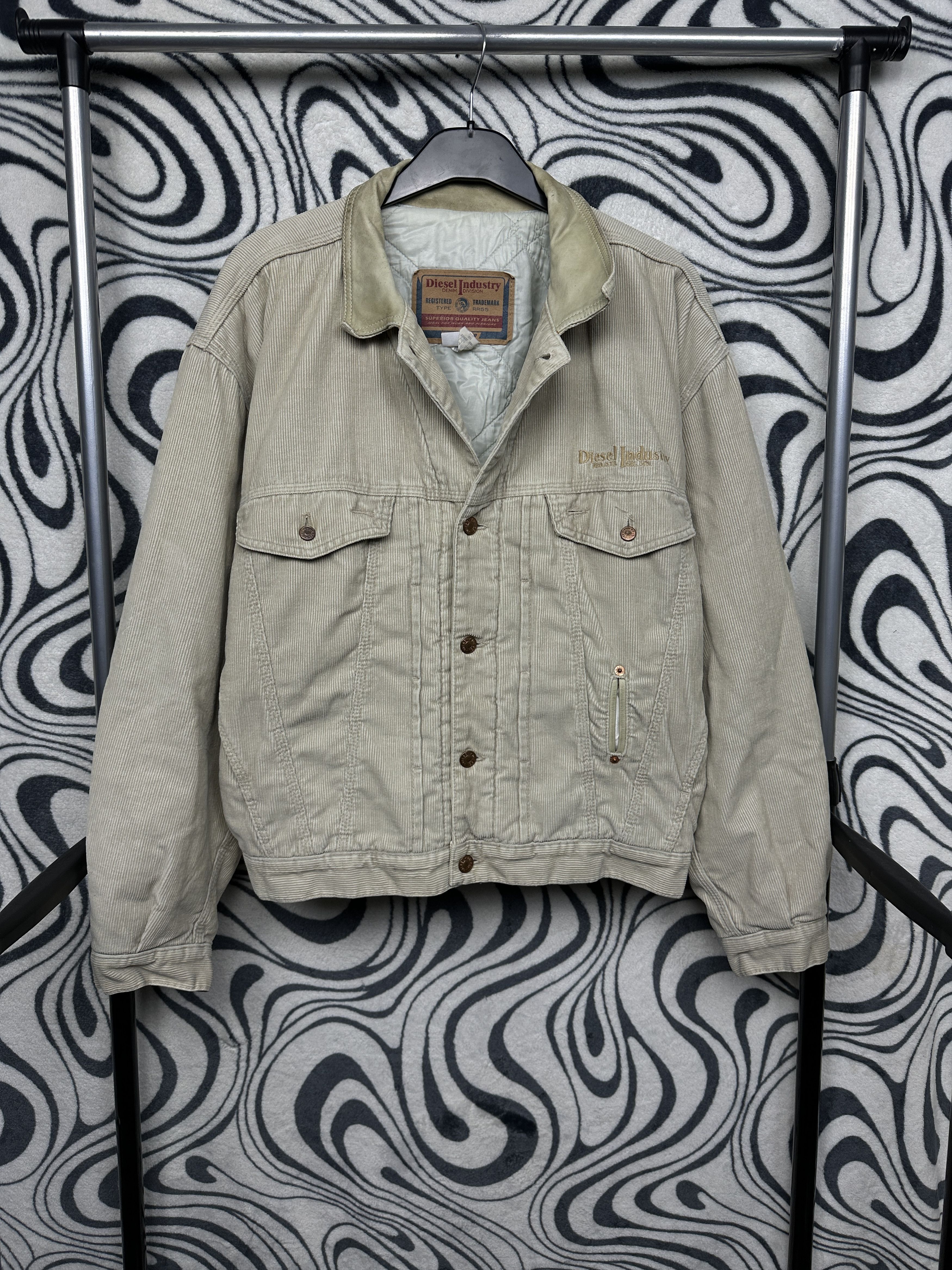 Diesel Diesel 90s Vintage Mens Corduroy Denim Jacket Size US M / EU 48-50 / 2 - 1 Thumbnail
