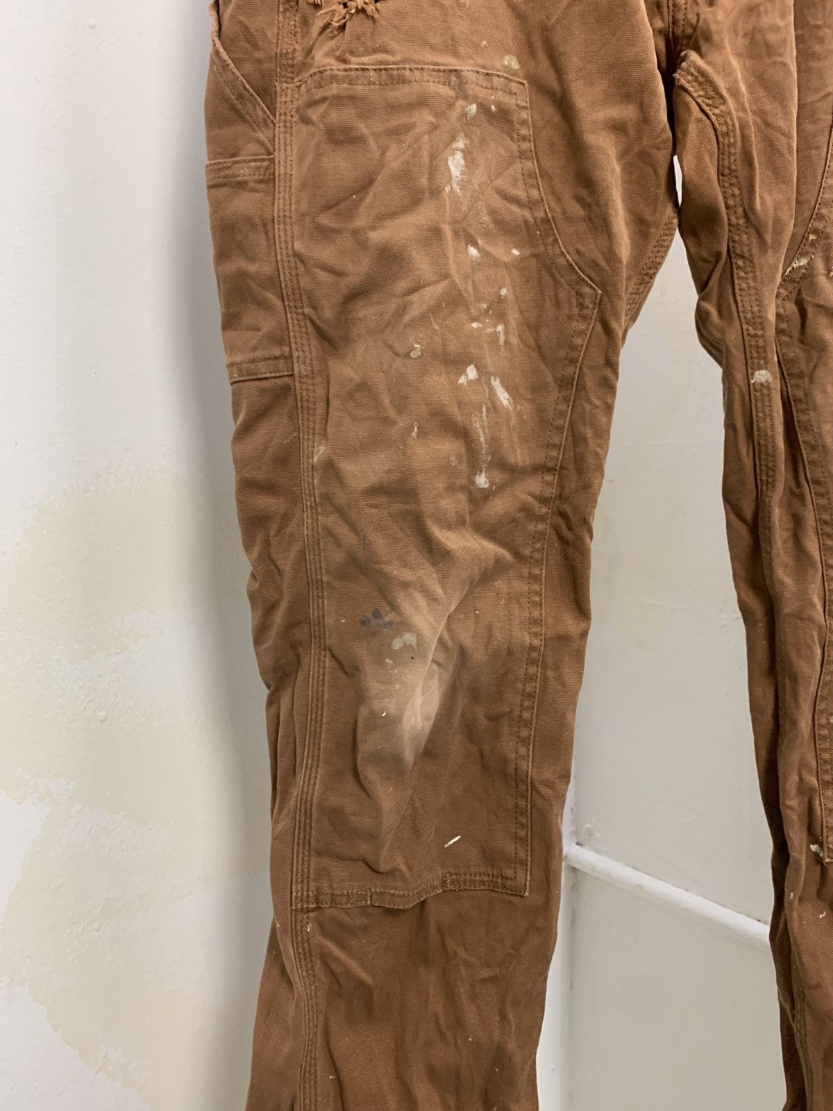 Carhartt × Carhartt Wip Trashed‼️Carhartt double knee carpenter painted damaged Size US 30 / EU 46 - 5 Thumbnail