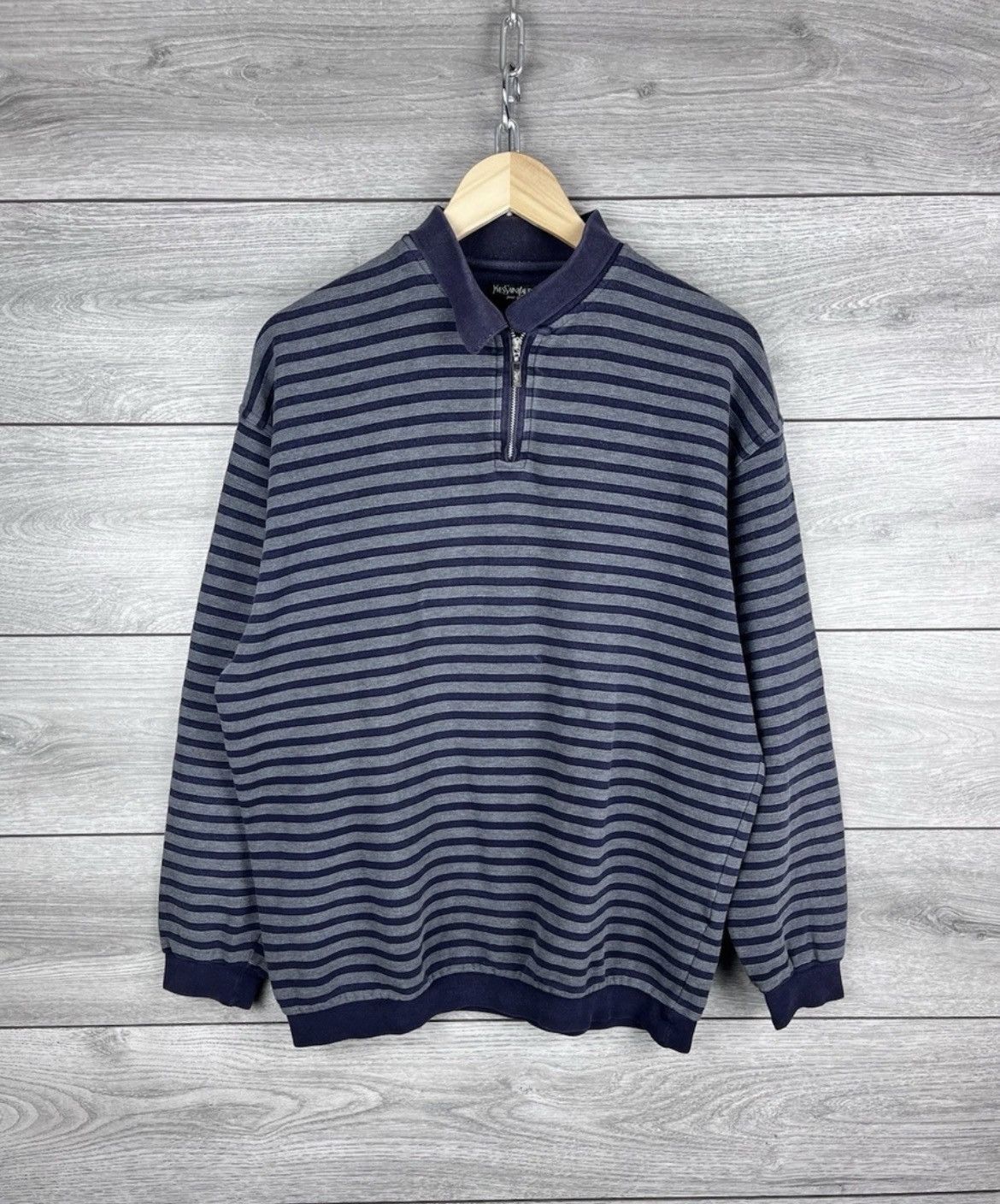 Yves Saint Laurent Yvest Saints Lauren 1/3 Zip size L Vintage Men’s Size US L / EU 52-54 / 3 - 1 Thumbnail
