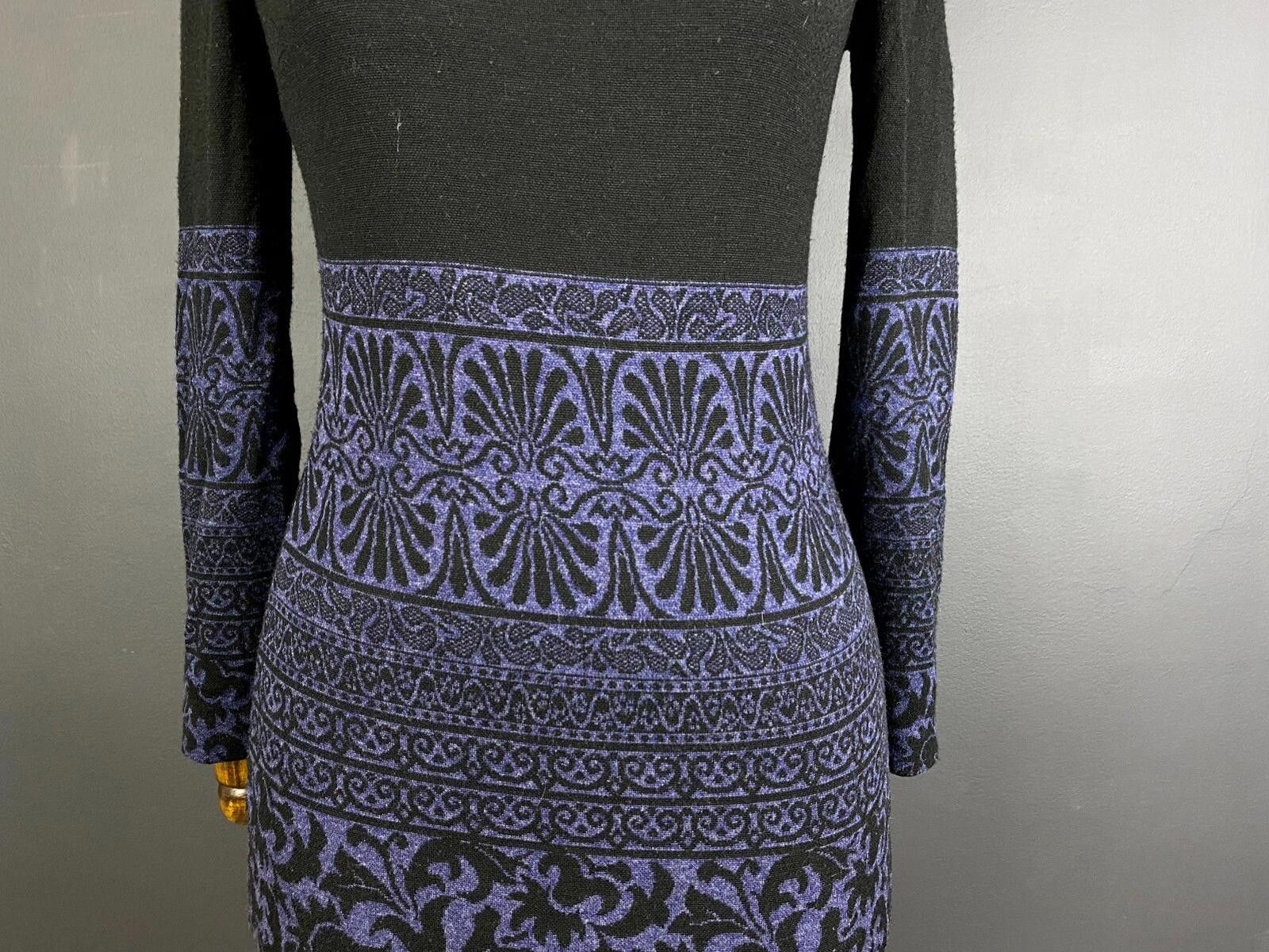 Designer Ana Alcazar Black Floral Evening Aztec Midi Dress Size 34 Size M / US 6-8 / IT 42-44 - 3 Thumbnail