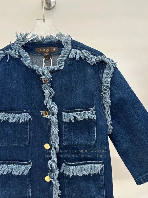 Other Louis Vuitton Fringe Denim Jacket for Women . Size S / US 4 / IT 40 - 4 Thumbnail