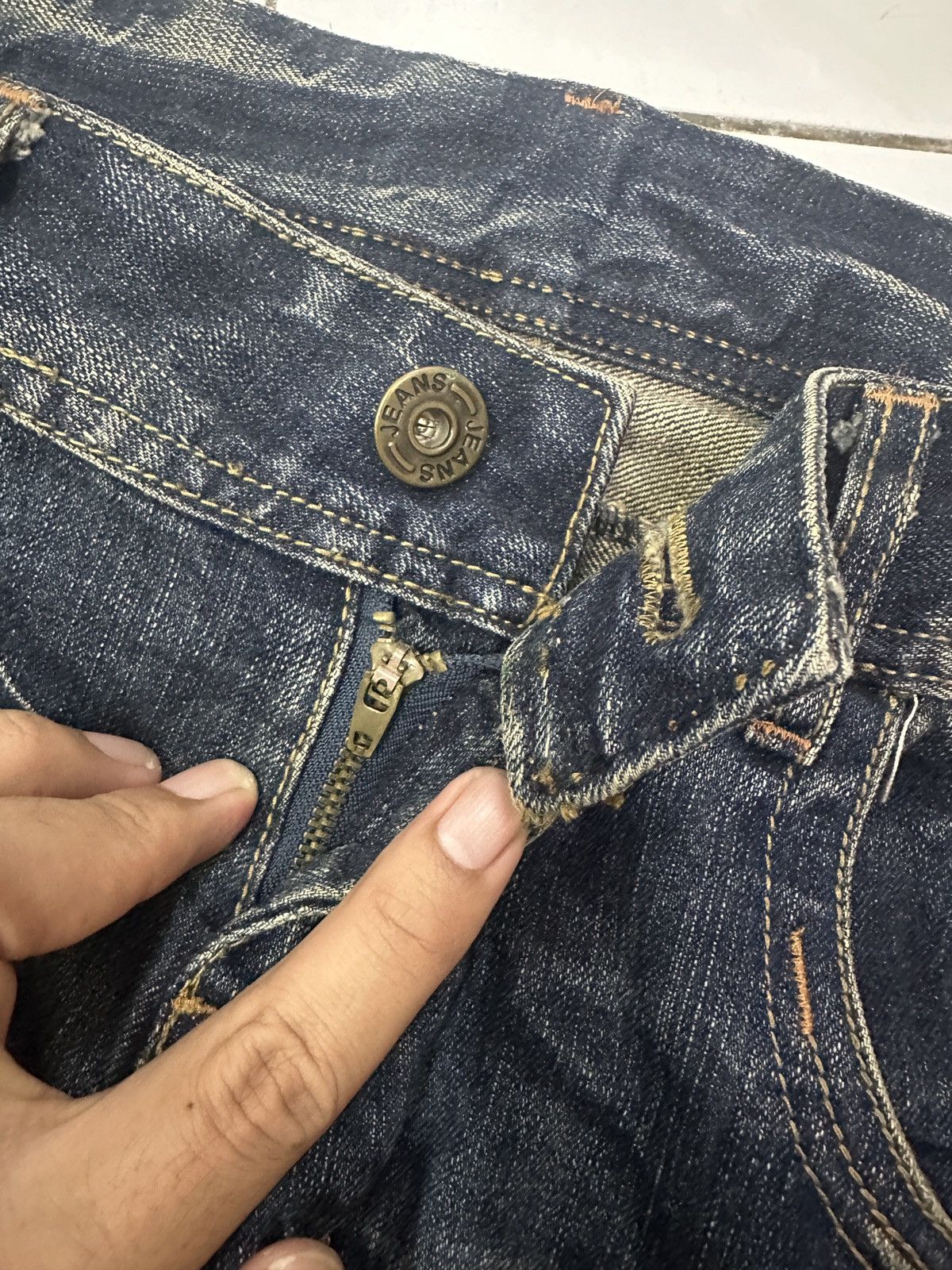 Japanese Brand × Vintage Cross Distressed Jeans Size US 33 - 11 Thumbnail