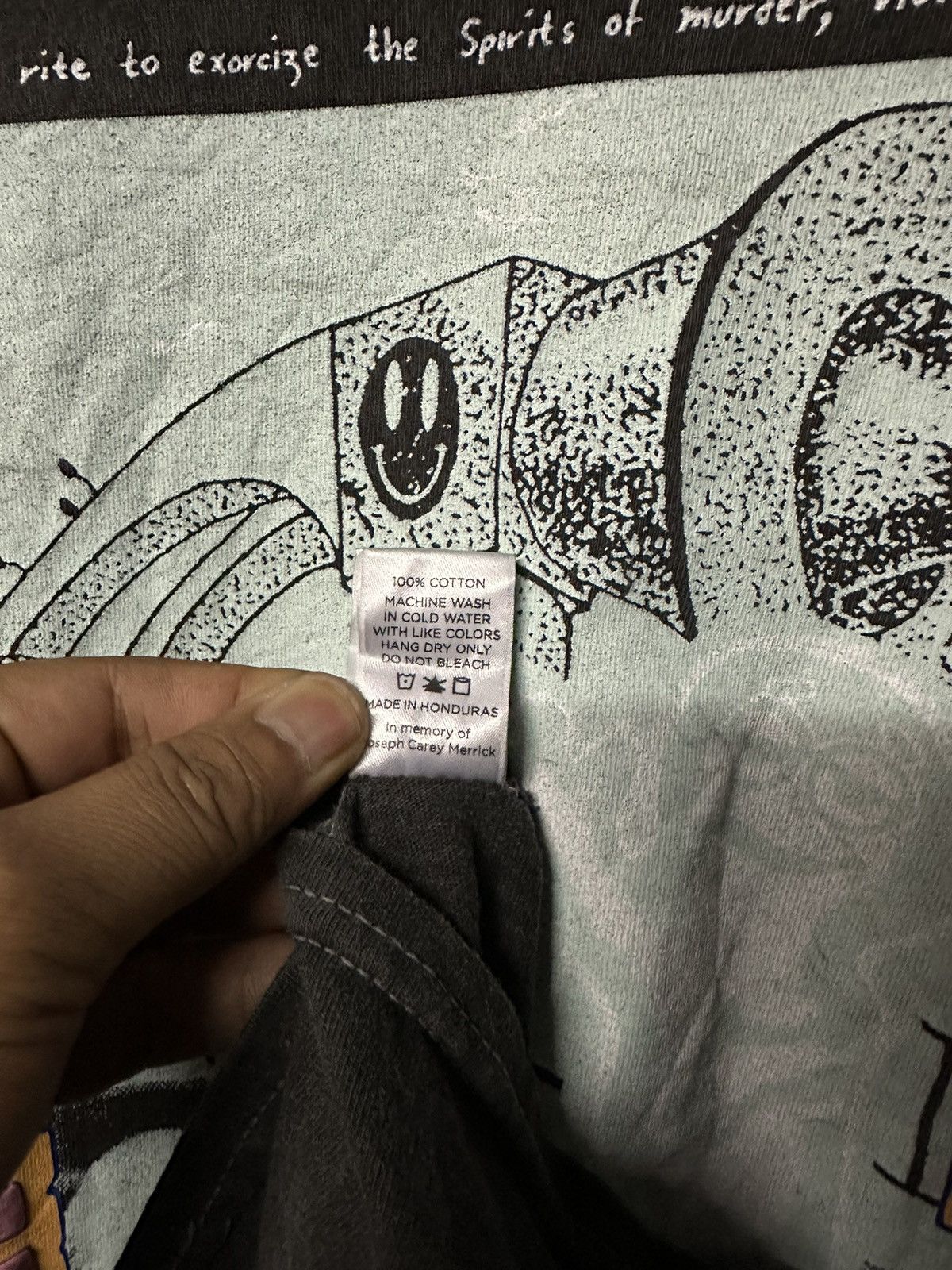 Brain Dead Brain Dead Streetwear Graphic Smiley Hammer Horror Faded Tee Size US XL / EU 56 / 4 - 9 Thumbnail