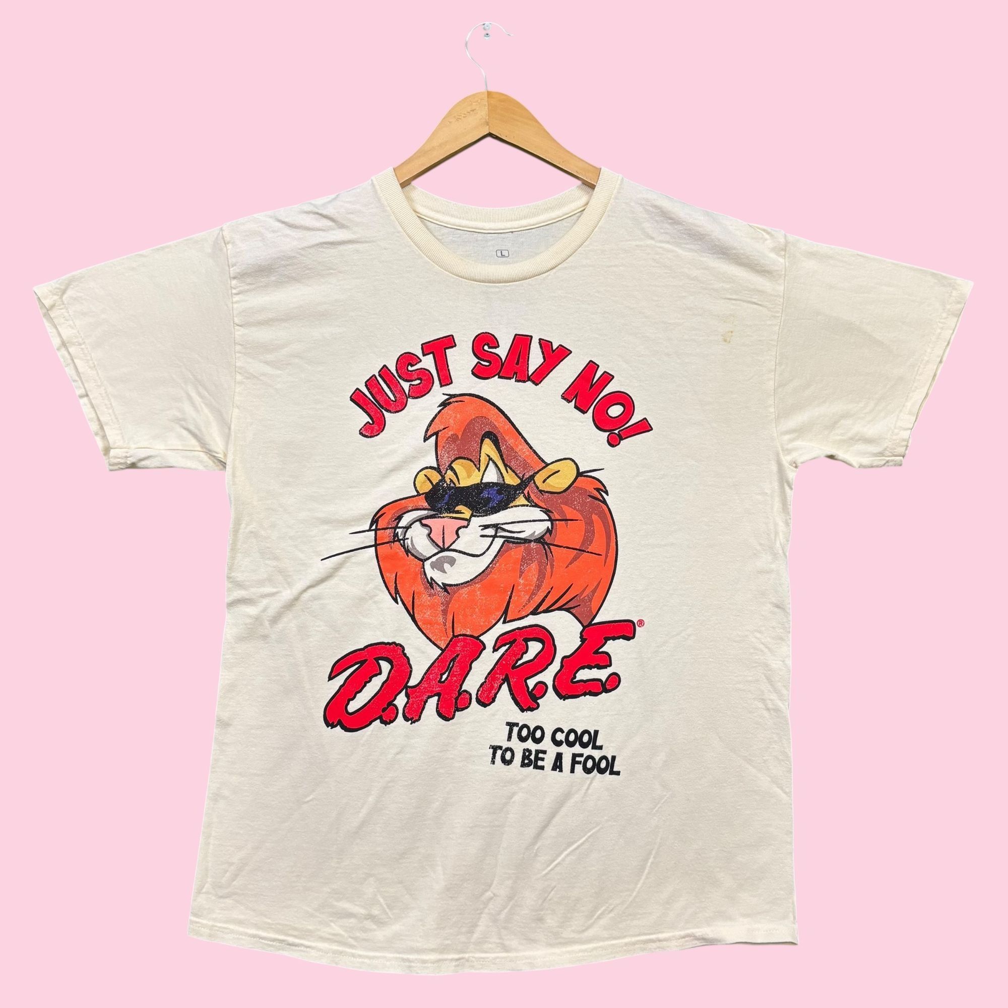 Other Just Say No D.A.R.E. Too Cool To Be A Fool Tee L Size US L / EU 52-54 / 3 - 1 Thumbnail