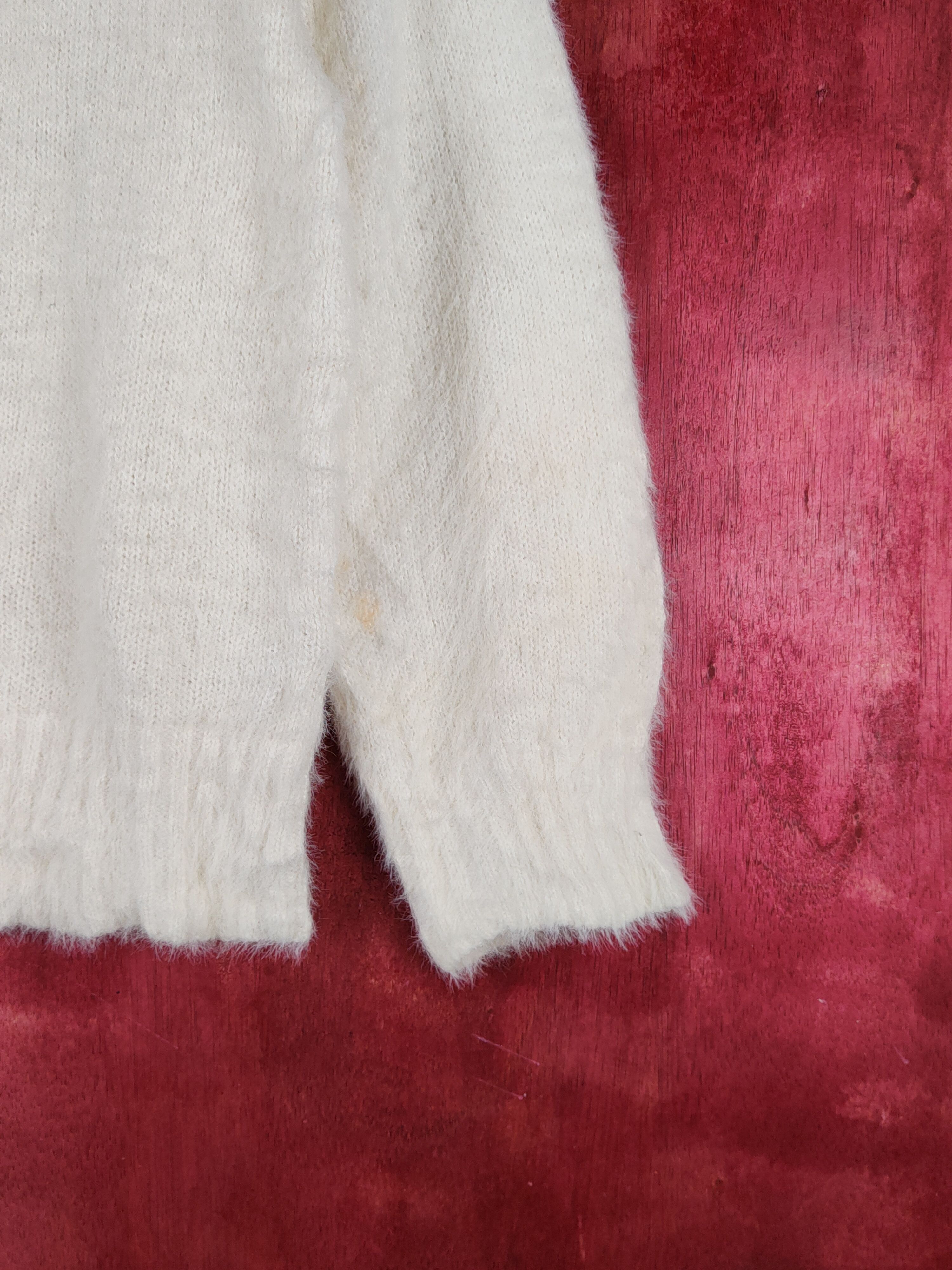 Aran Isles Knitwear Earth Music& Ecology Ivory Fur Mohair Knitwear #S1938 Size M / US 6-8 / IT 42-44 - 6 Thumbnail