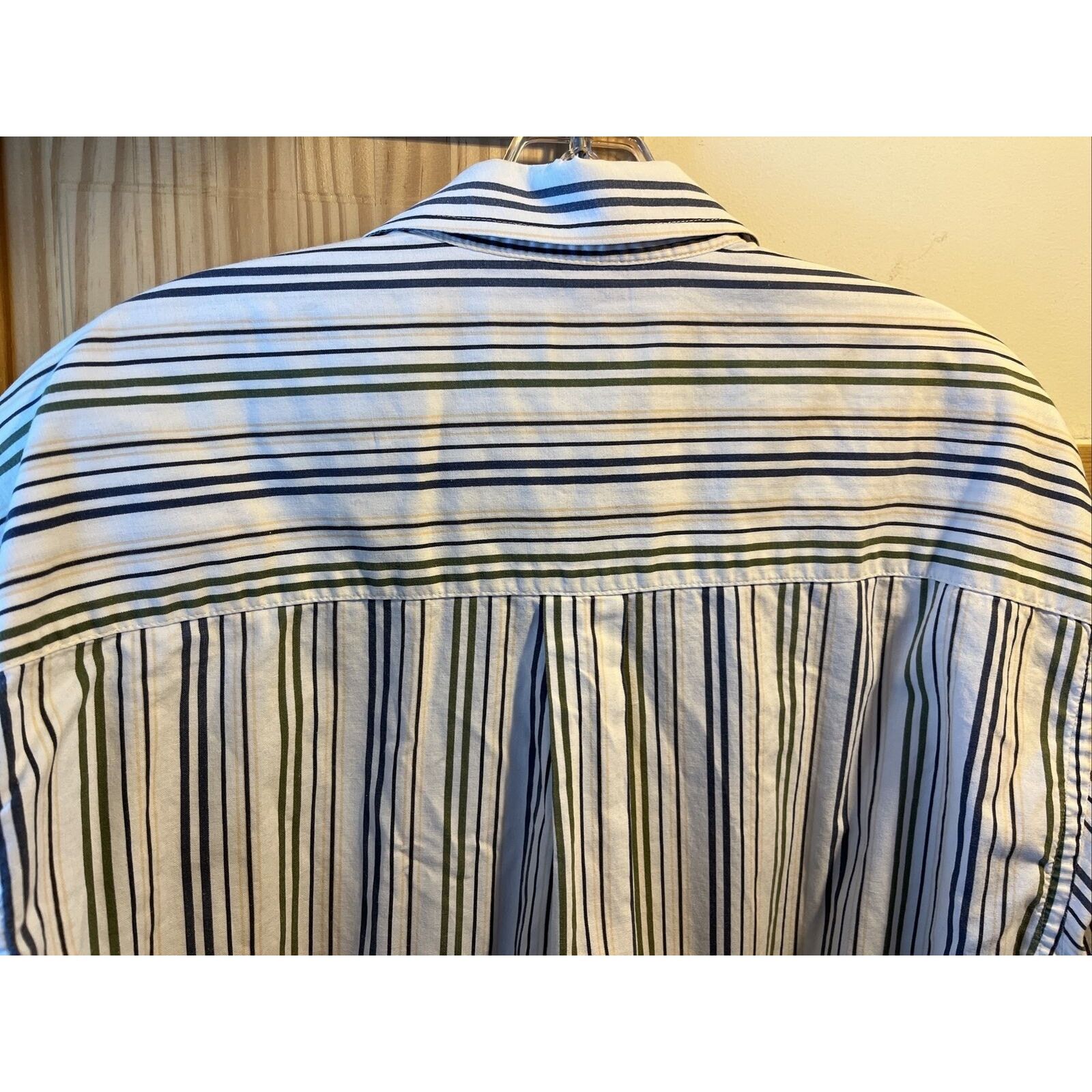 Supreme Supreme Vintage Men’s L White Blue Striped SS Cotton Shirt Size US L / EU 52-54 / 3 - 9 Thumbnail