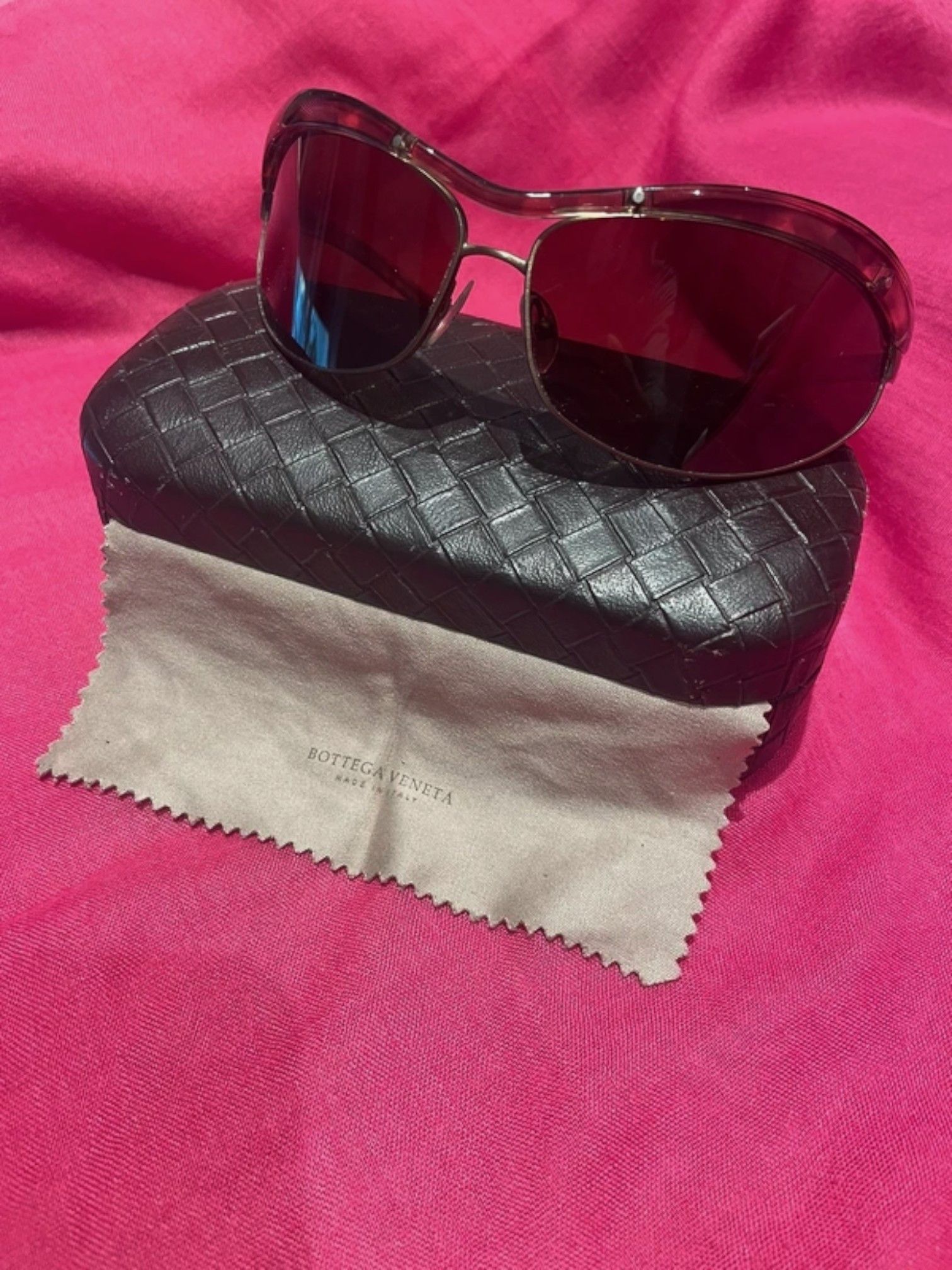 Bottega Veneta Bottega Veneta Tortoiseshell Aviator Sunglasses Size ONE SIZE - 10 Thumbnail