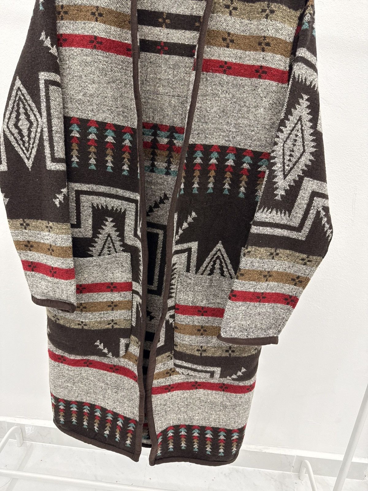 Pendleton Vintage UNBRAND American Native NAVAJO Woven Long Coat Size US L / EU 52-54 / 3 - 3 Thumbnail