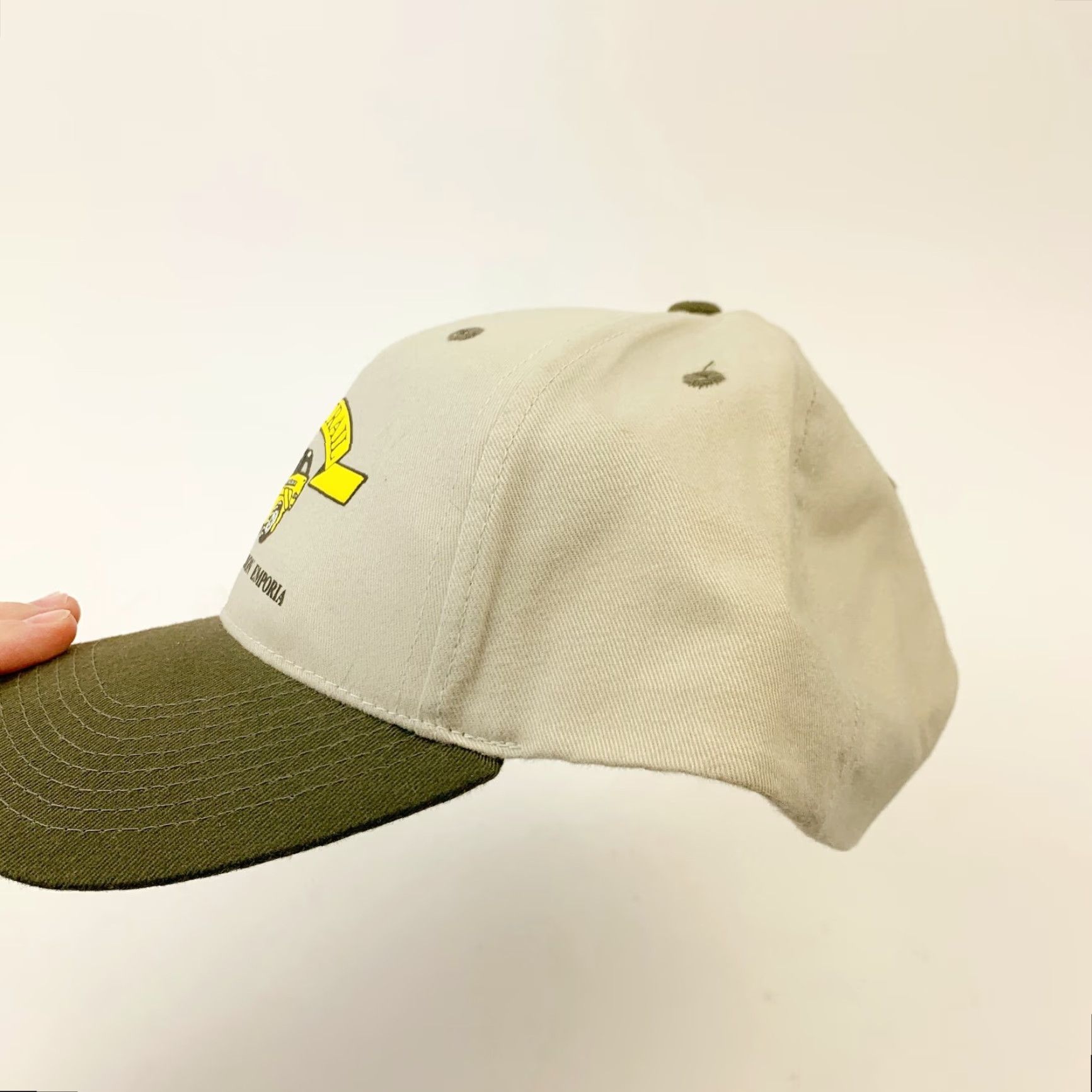 Vintage VINTAGE Deer Trail Implement Marion Emporia Kansas Strapback Dad Hat Cap New Size ONE SIZE - 7 Thumbnail
