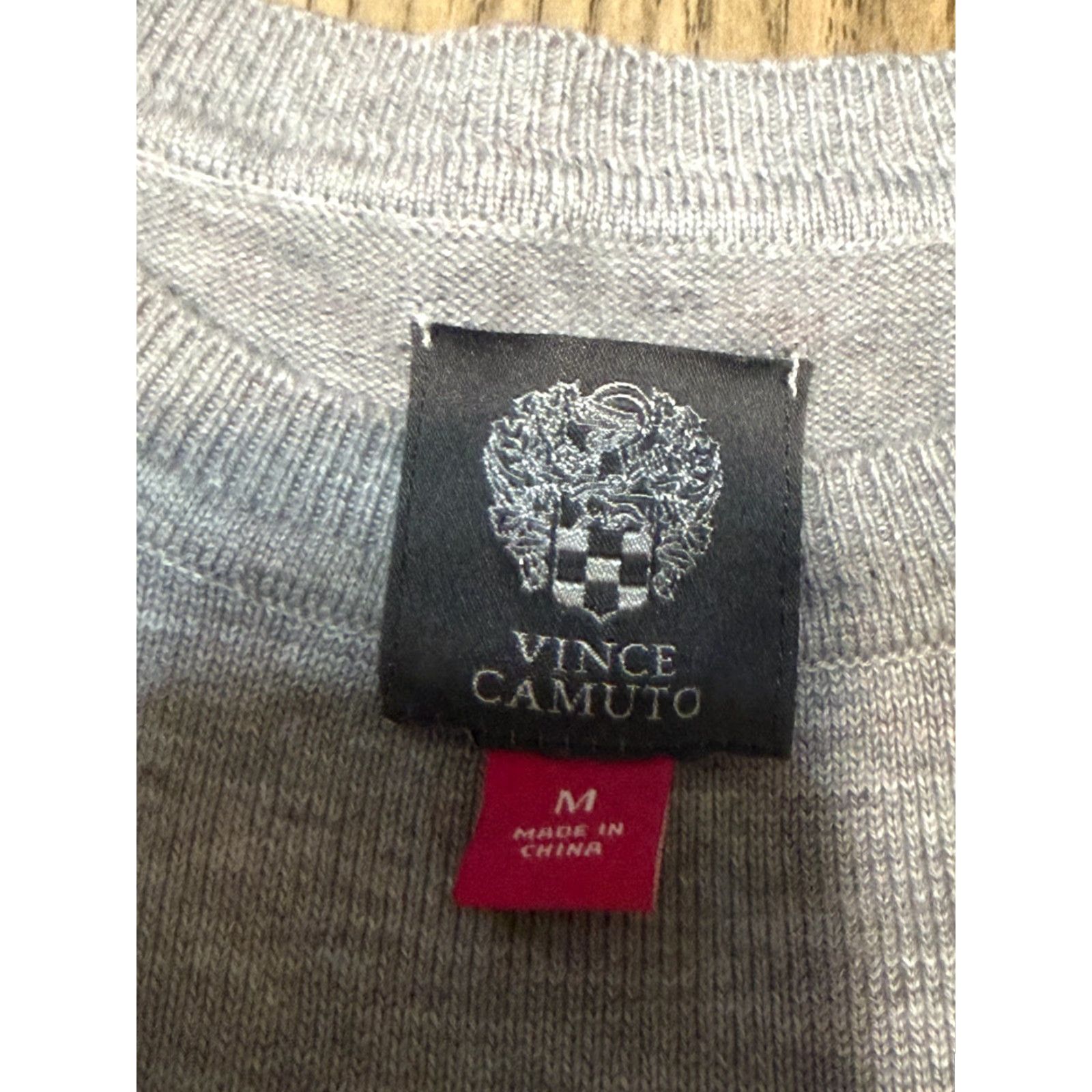 Vince Camuto Vince Camuto Dress Womens Medium Gray Black Striped Sweater Dress Knit Knee Length Long Sleeve Pullover Casual Classic - Womens Size M / US 6-8 / IT 42-44 - 5 Thumbnail