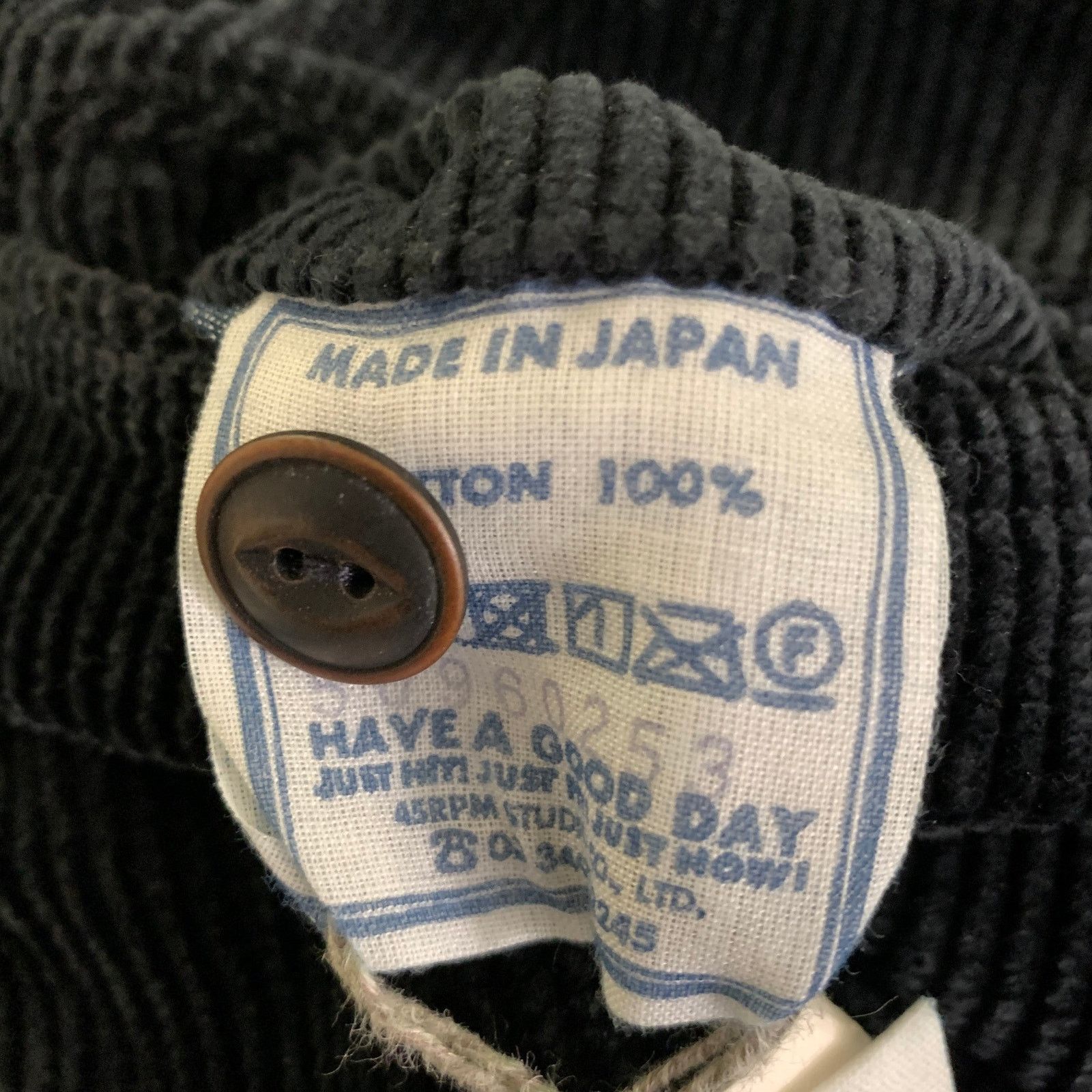 45rpm 45rpm Size L Navy Corduroy Cotton Pants Size US 34 / EU 50 - 4 Thumbnail