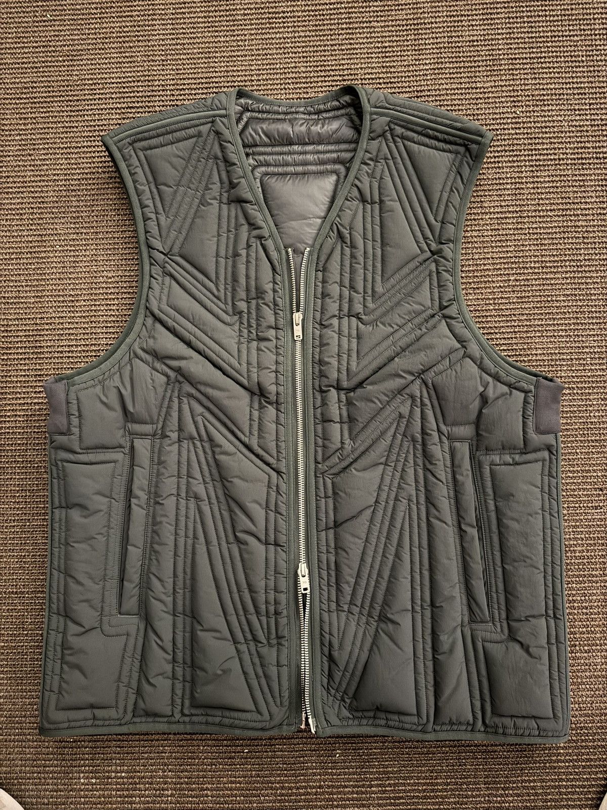 Y-3 Adidas Y-3 Yohji Quilted Gilet Vest Green sz L MSRP $633 Size US L / EU 52-54 / 3 - 5 Thumbnail